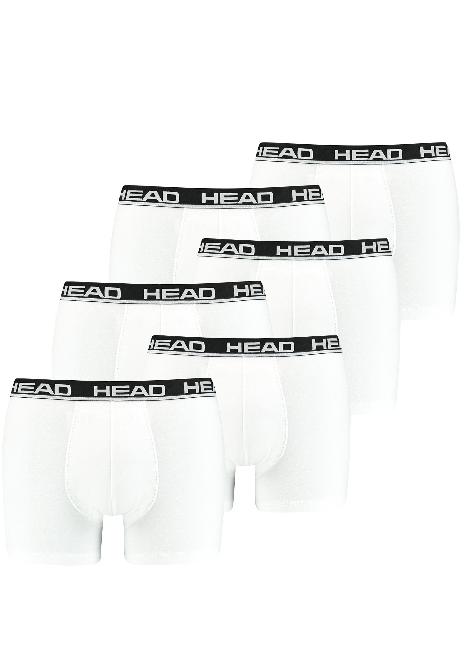 Head Boxershorts Head Basic Boxer 6P (Spar-Set, 6-St., 6er-Pack) 013 - White