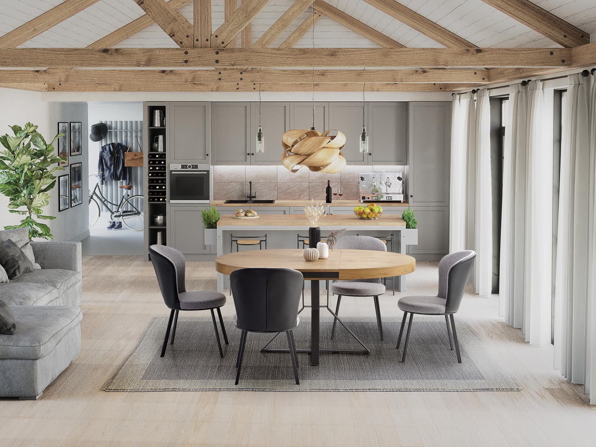 designimpex Esstisch Design Tisch rund HA-300 günstig online kaufen