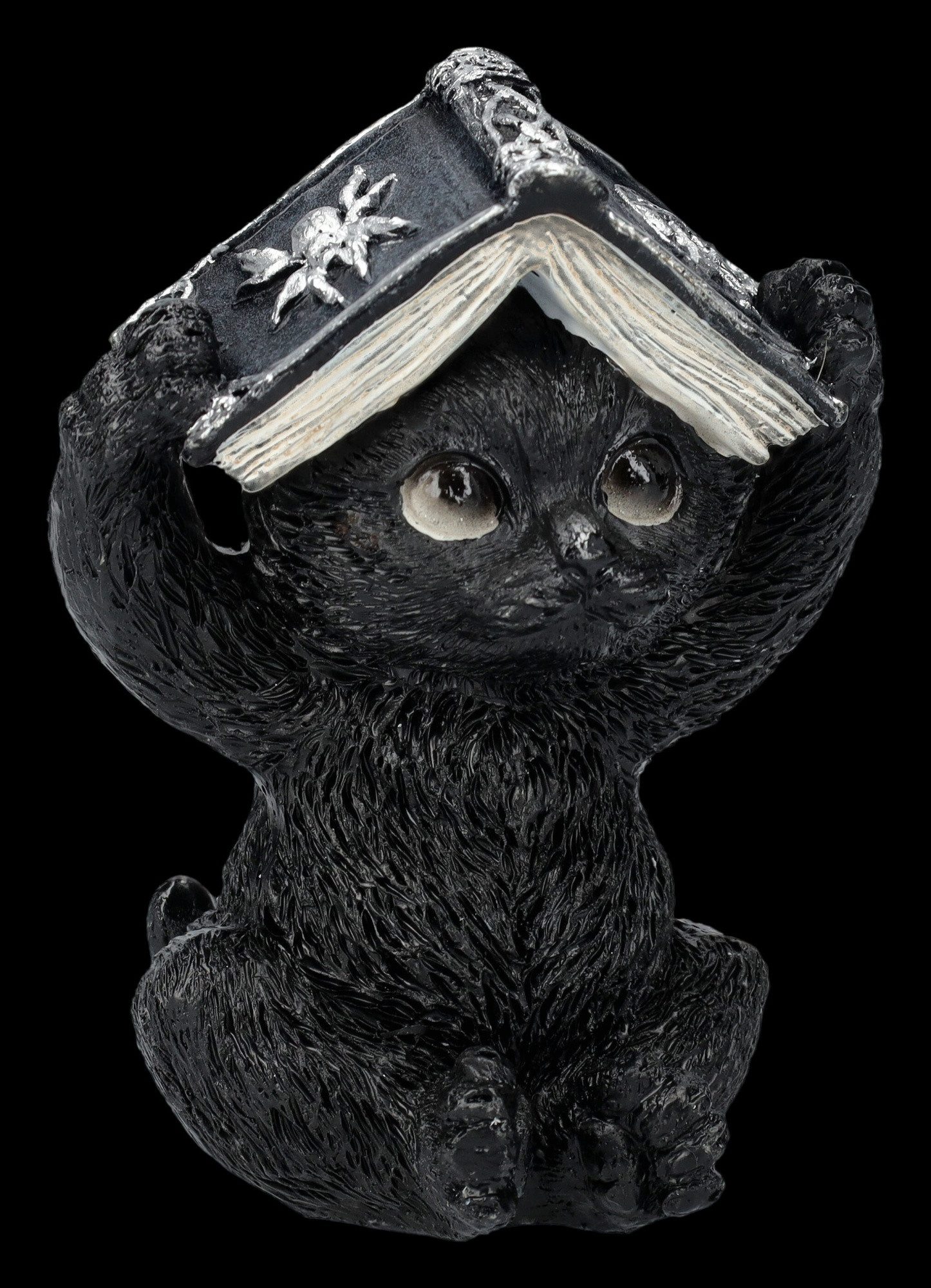 Figuren Shop GmbH Dekofigur Katzen Figuren 3er Set - Hexenkatzen Nichts Böses - Fantasy Dekofigur