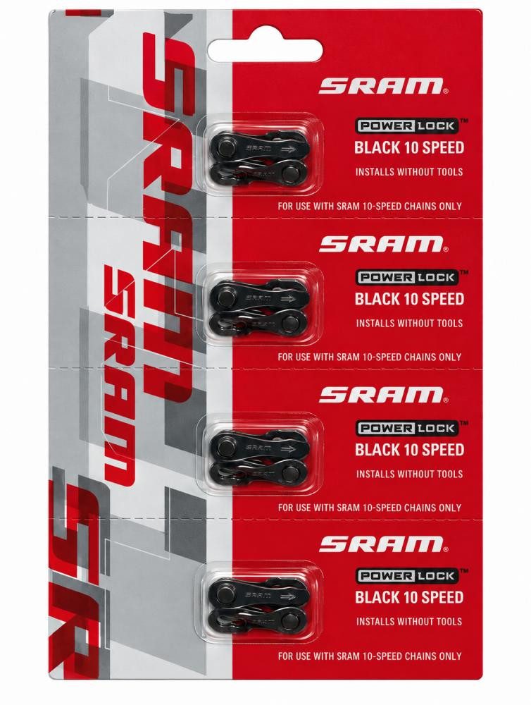 SRAM Fahrradkette SRAM PowerLock Kettenschloss 10-fach schwarz