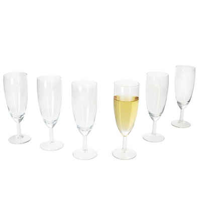 MamboCat Sektglas 6er Set Royal Sektgläser 140ml Champagner-Glas klare Prosecco Party, Glas