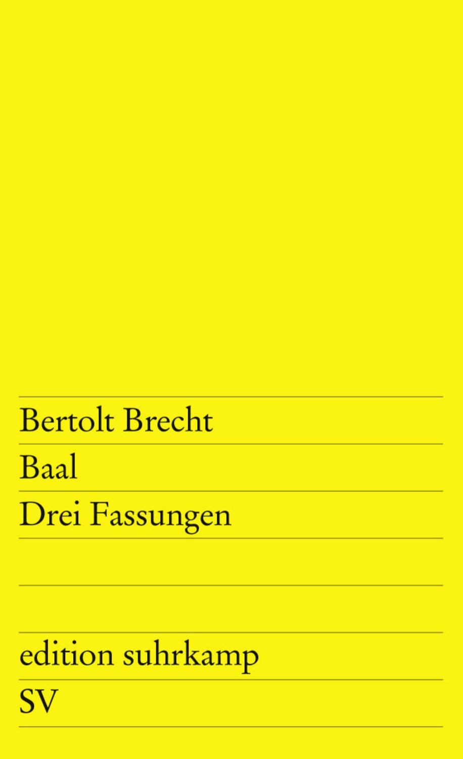 Baal / Bertolt Brecht