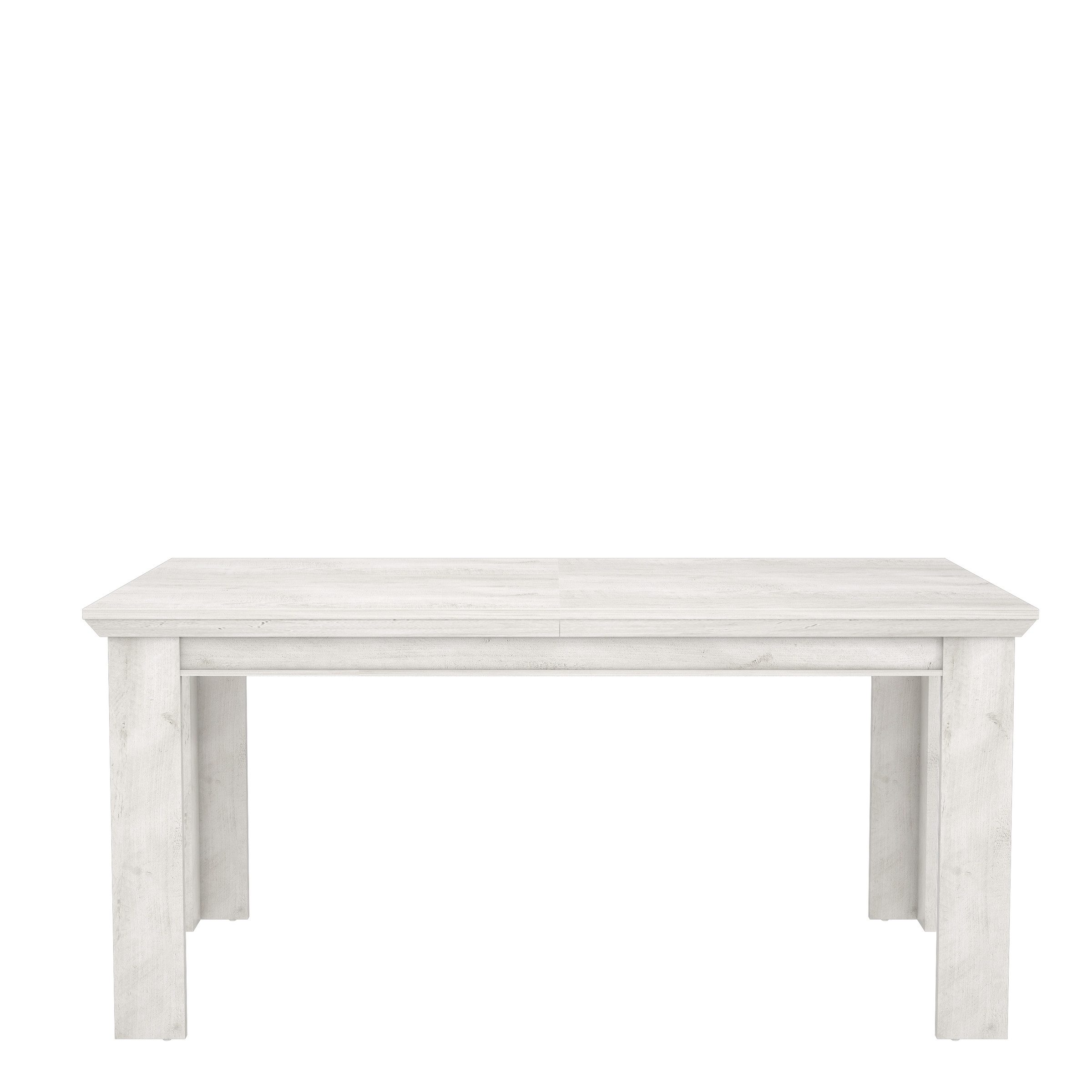 freiraum Esstisch Kashmir, ausziehbar in Pinie Weiss - 160(205)x75x90cm (BxHxT)