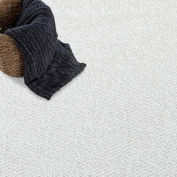 Teppich LINDO 8843, Carpet City, rund, Höhe: 11 mm, Kurzflor, Hochtief-Muster/ 3D-Effekt, Boho-Stil, Wohnzimmer