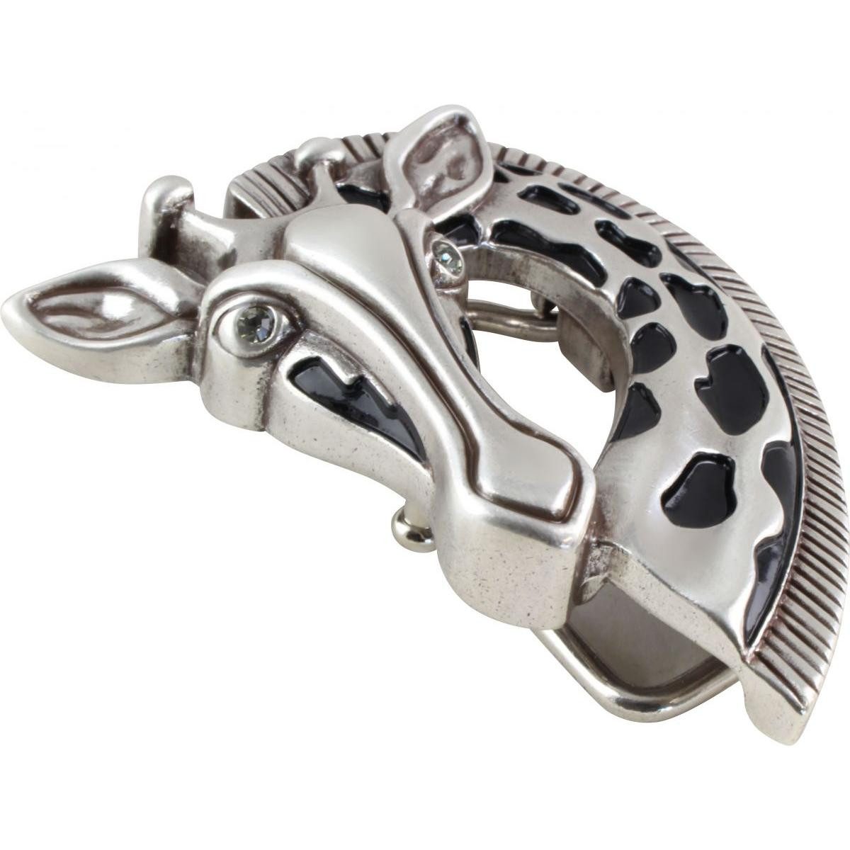 BELTINGER Gürtelschnalle Giraffe 4,0 cm - Buckle Tiermotiv Wechselschließe Gürtelschließe 40mm (1-St)