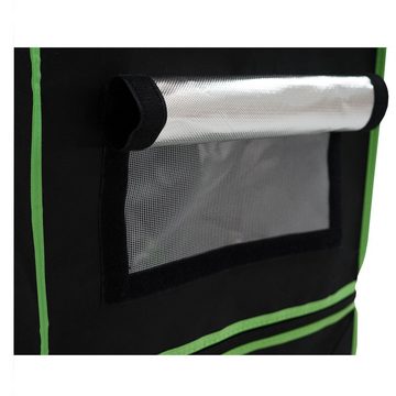 Zelsius Gewächshaus Grow Tent 240 x 120 x 180 cm schwarz/grün Pflanzenzucht Indoor