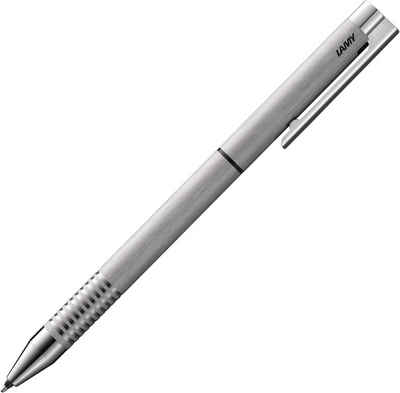 LAMY Kugelschreiber logo twin pen brushed 606, Twin Pen, Drehmechanik, Kugelschreiber und Druckbleistift