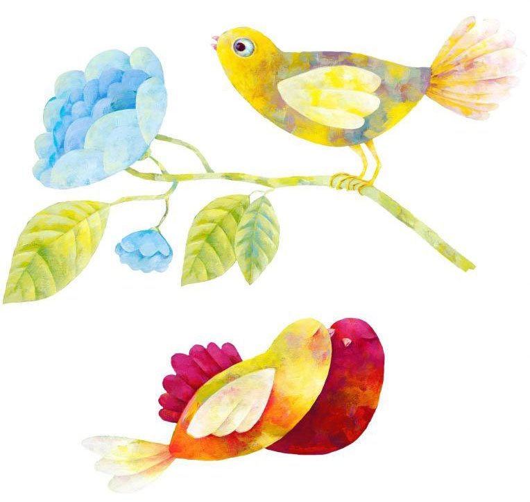 Wall-Art Wandtattoo »Märchenhaft Vögel im Wald« (1 Stück) online kaufen