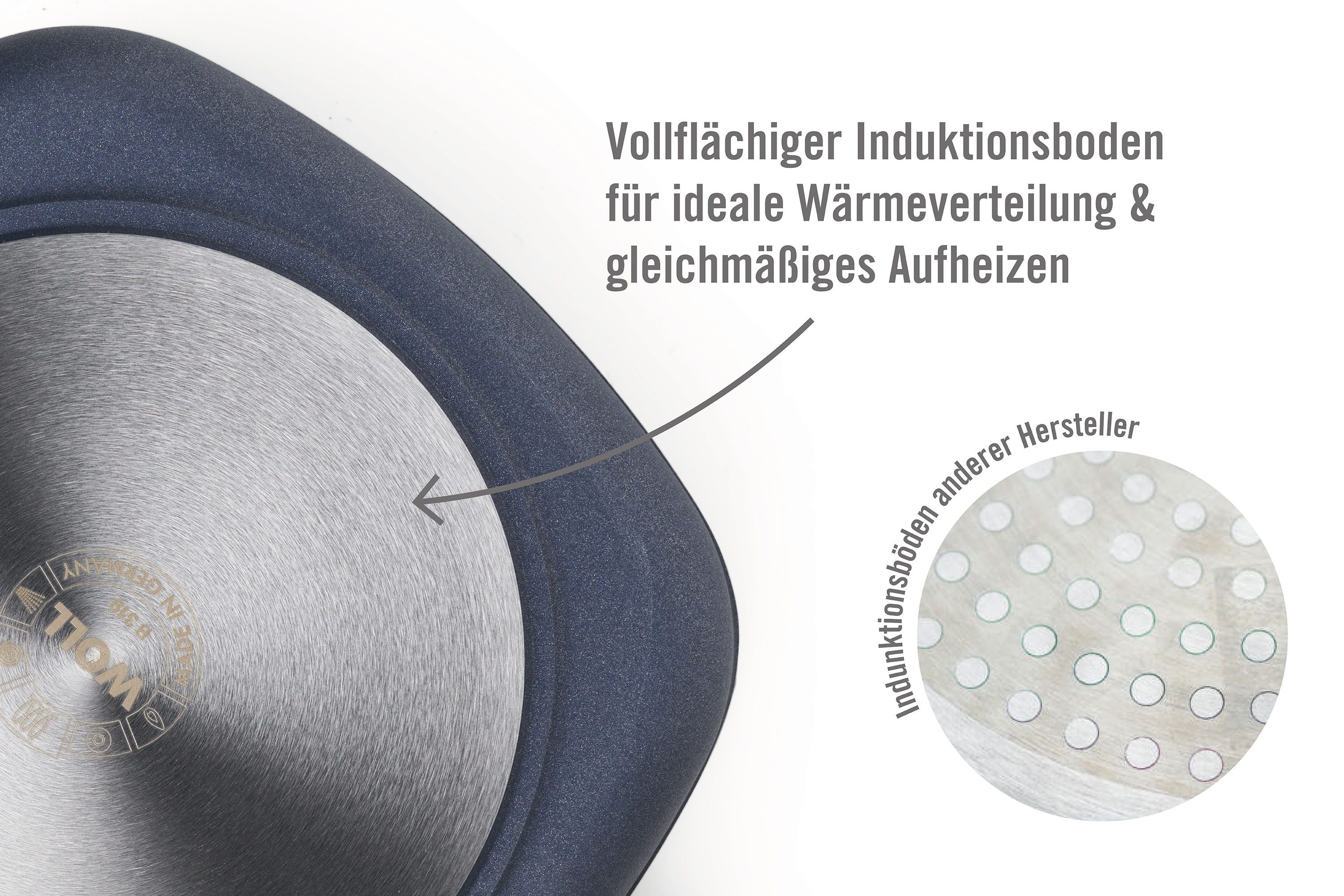 WOLL Bratpfanne Eco Logic QXR Guss-Pfanne viereckig, Aluminiumguss (1-tlg), PFAS-freie Diamond-QXR - Beschichtung