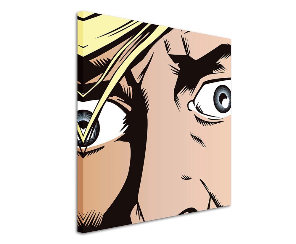 Sinus Art Leinwandbild Mann mit aufgerissenen günstig online kaufen