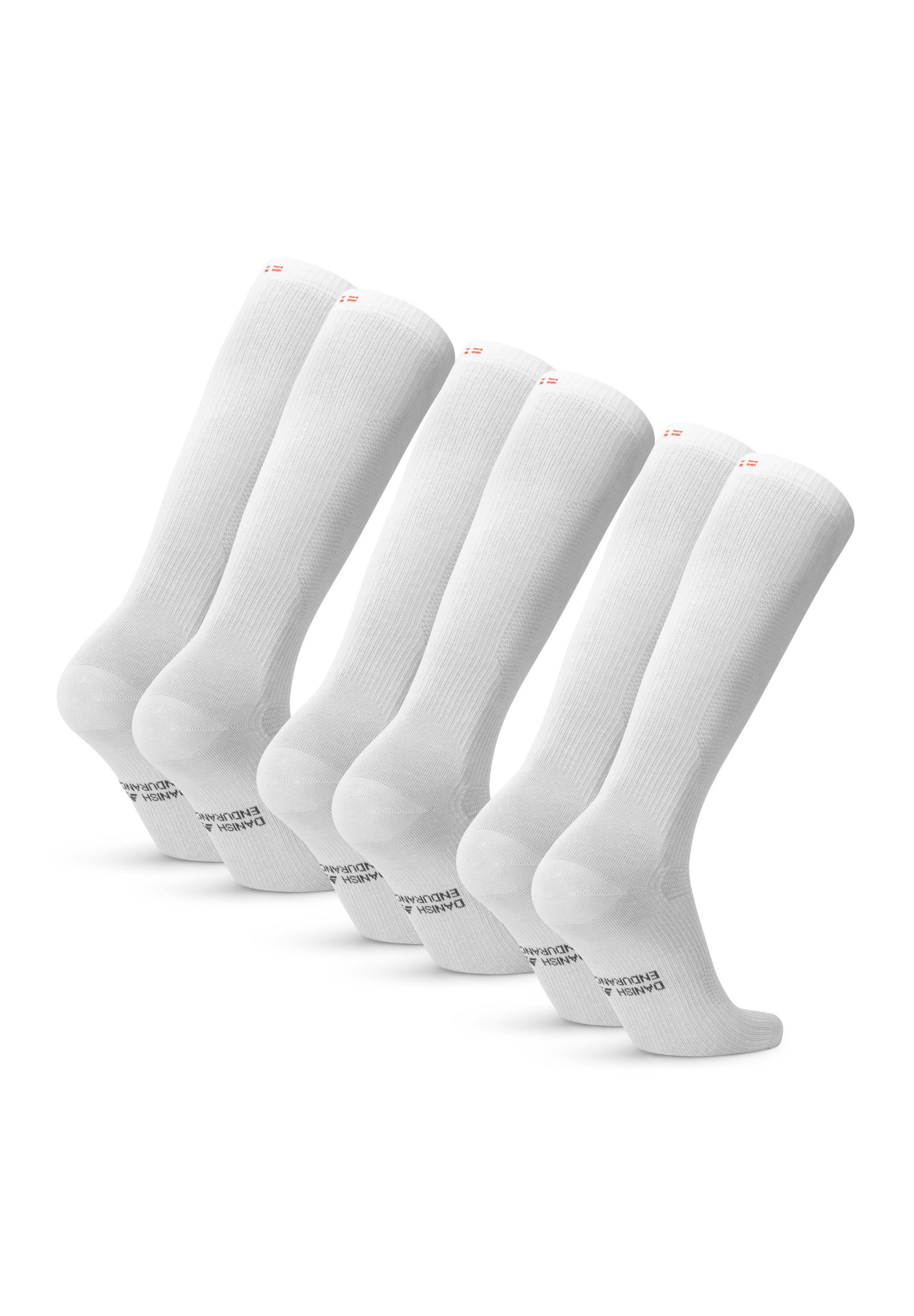 DANISH ENDURANCE Basicsocken Organic Compression (3-Paar) aus Baumwolle, 14-18 mmHg, für Damen & Herren