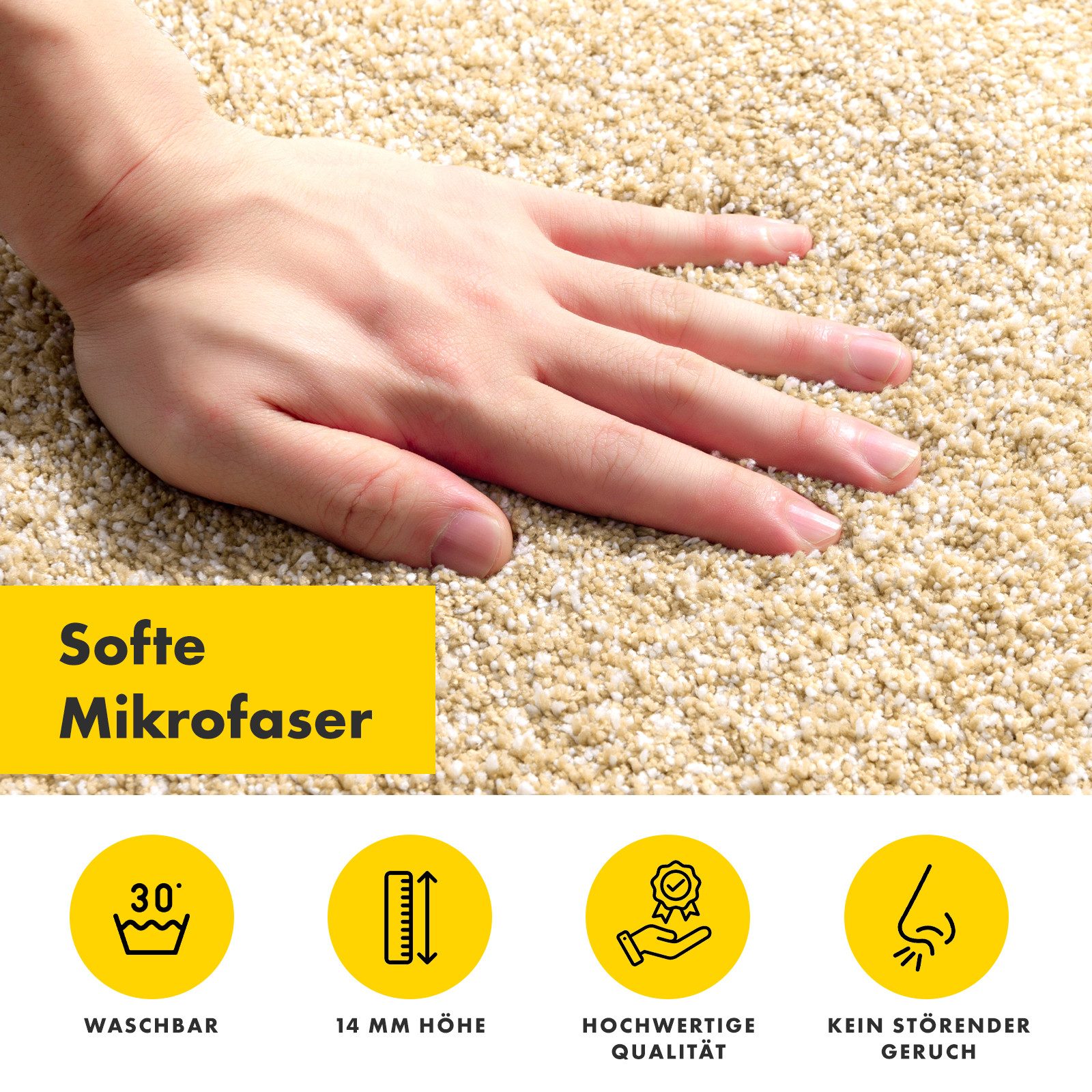 Floordirekt Fußmatte Nasa Schmutzfangmatte, rechteckig, Höhe: 14 mm, waschbar bei 30 Grad, schmutzabsorbierend