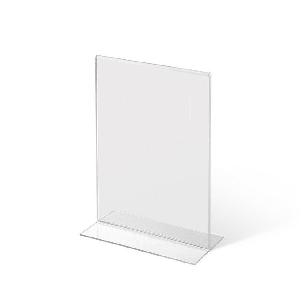 Einzelrahmen Showdown Displays Acrylaufsteller in T-Form DIN A6 hoch