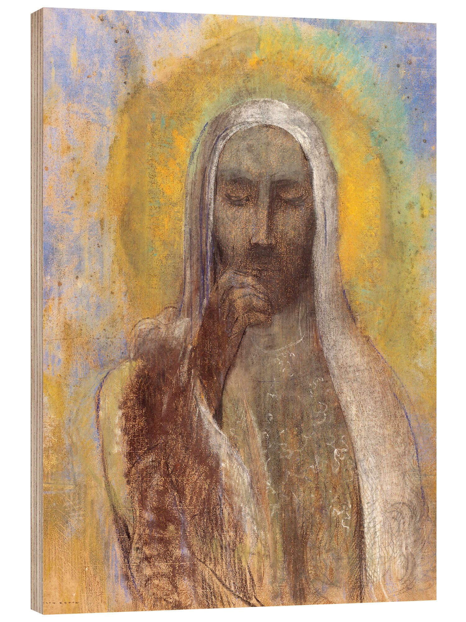 Posterlounge Wandbild Christus schweigt, Odilon Redon, erhältlich als Poster, Leinwandbild, Wandsticker oder Acrylglasbild