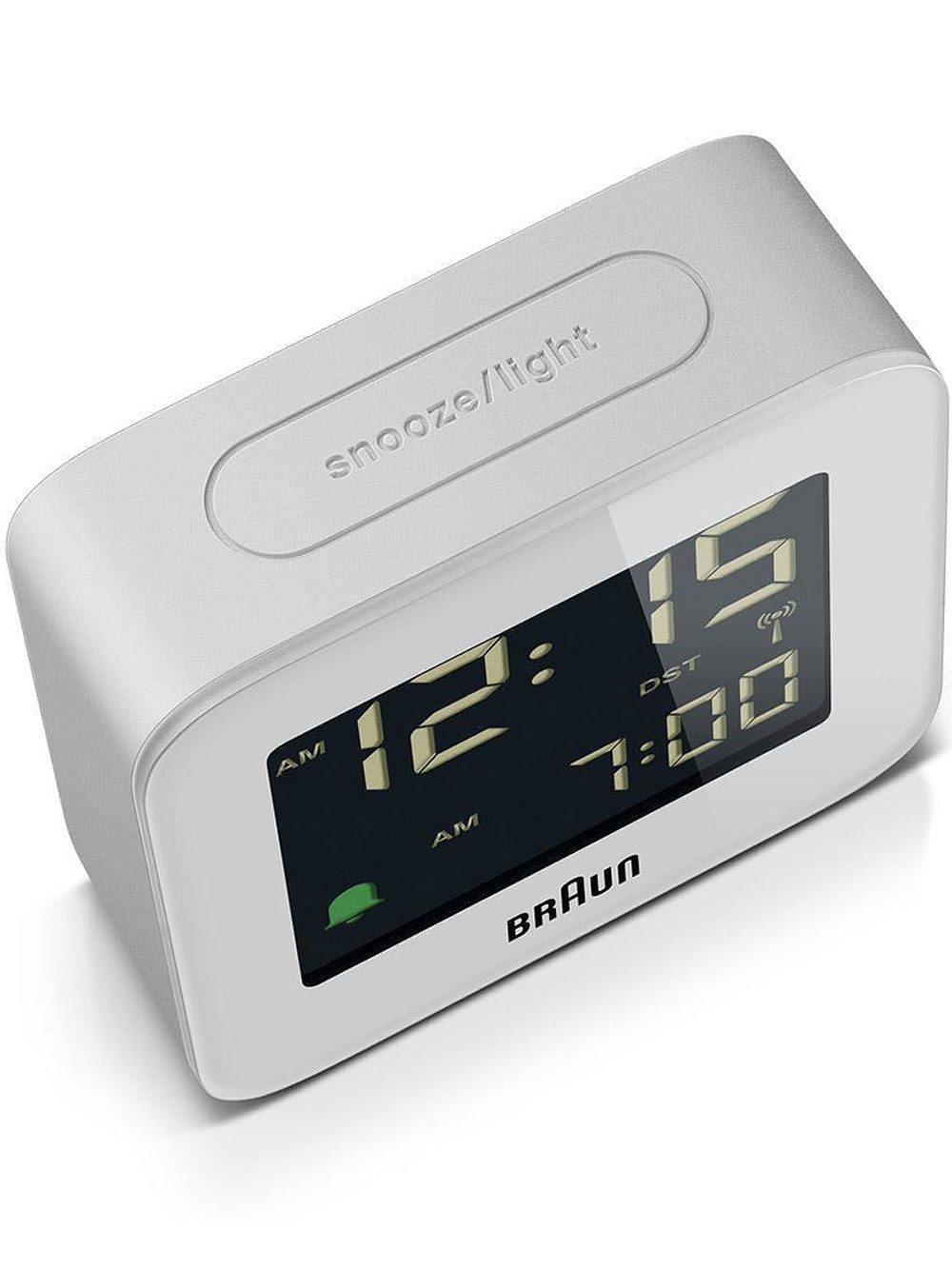 Braun Wecker Braun BC08W-DCF digitaler Funkwecker Crescendo-Alarm,Schlummerfunktion
