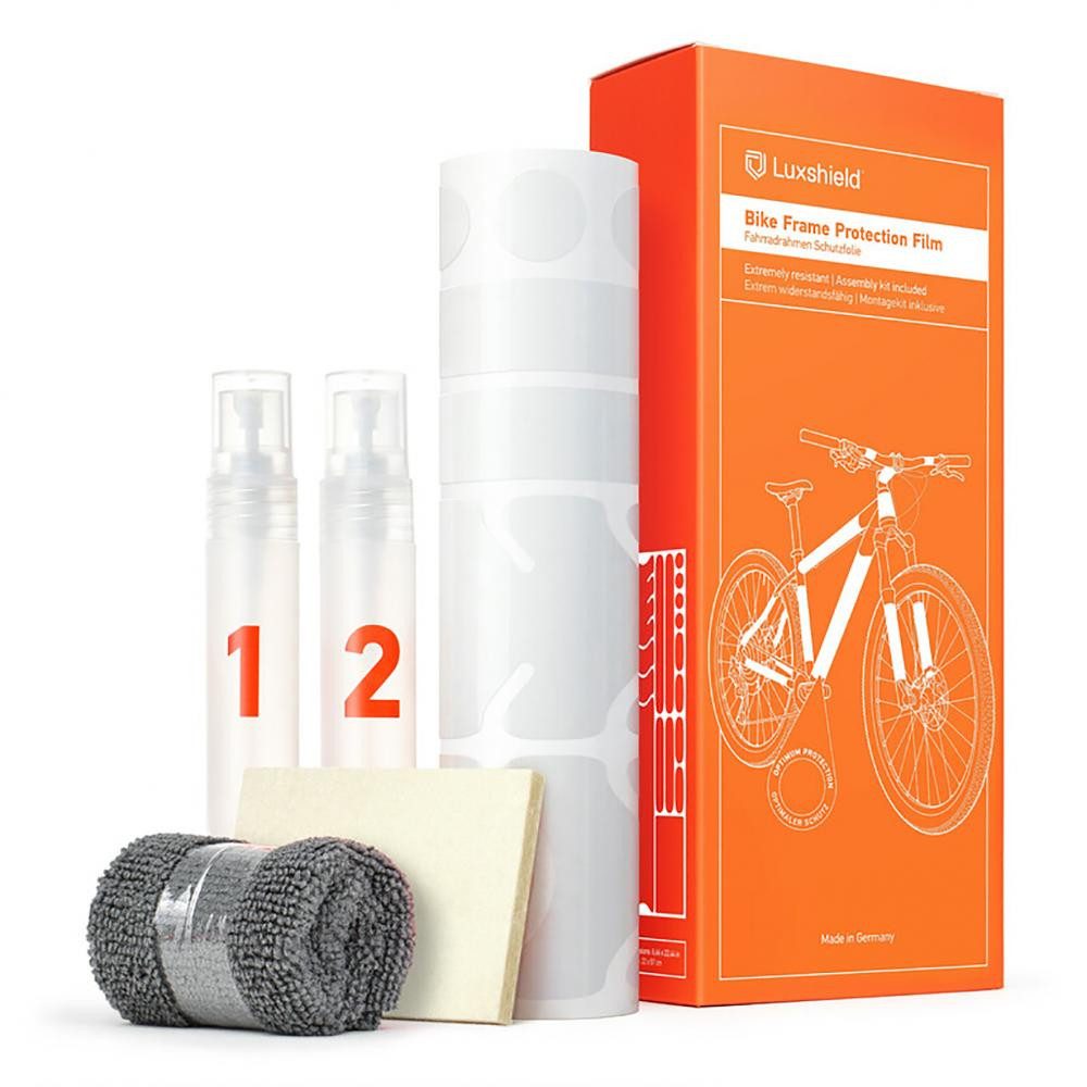 LuxShield Rahmenschutzband Luxshield Lackschutzfolie Bike Universal Transparent - unsichtbarer Ra