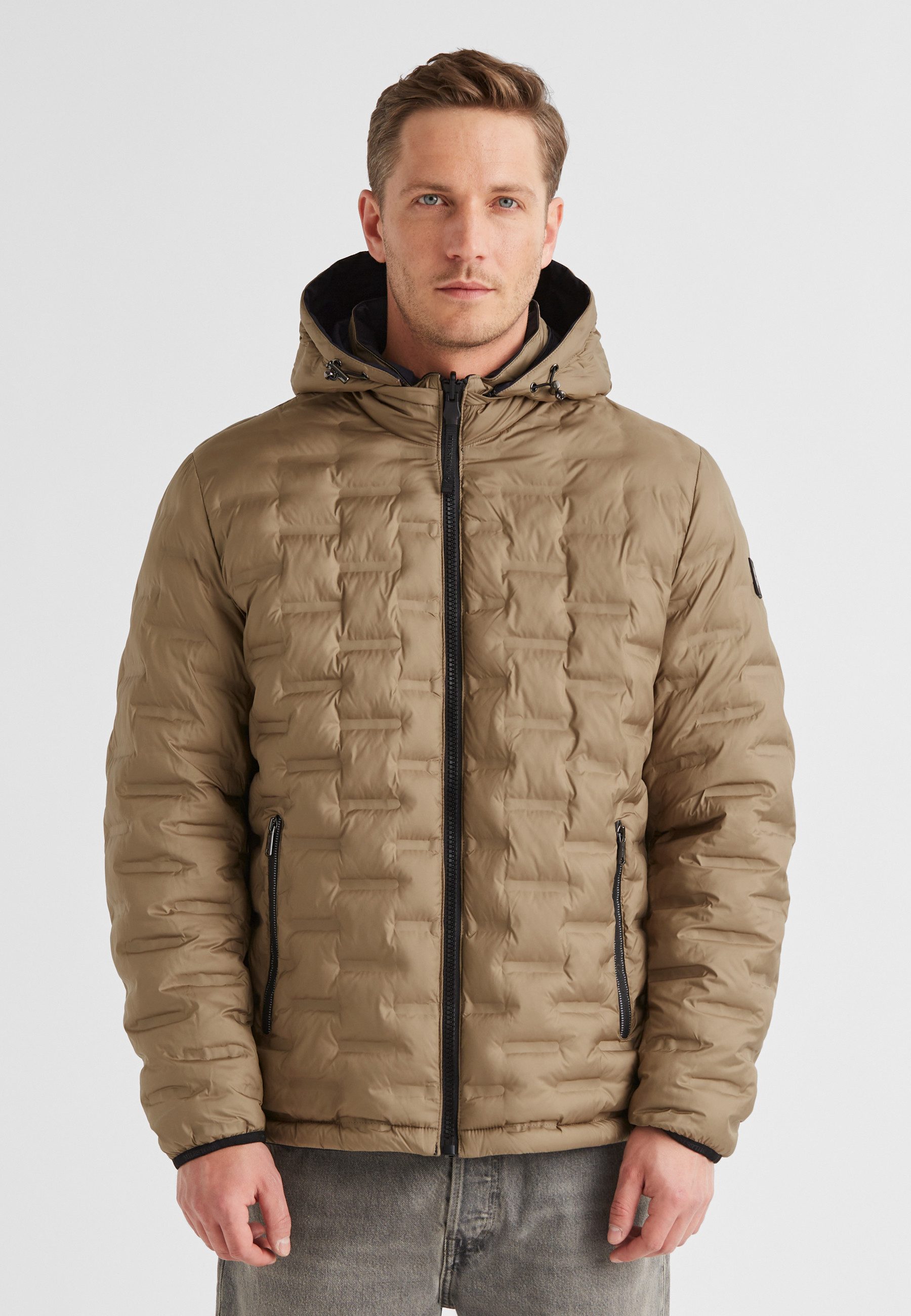 Milestone Wendejacke MSTyron Herren Jacke beidseitig Übergangsjacke mit Logo Badge