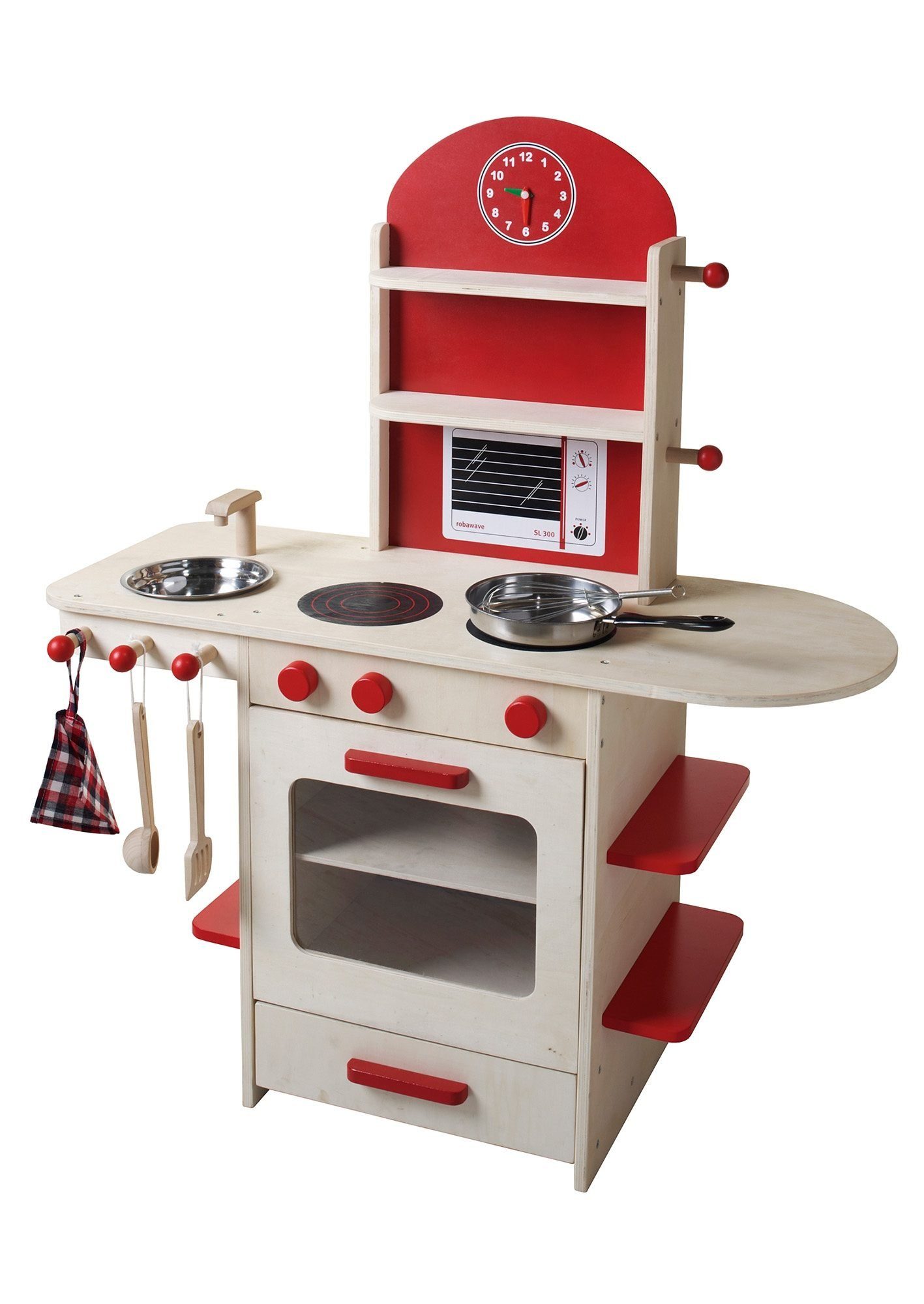 Spielküche weiß/rot