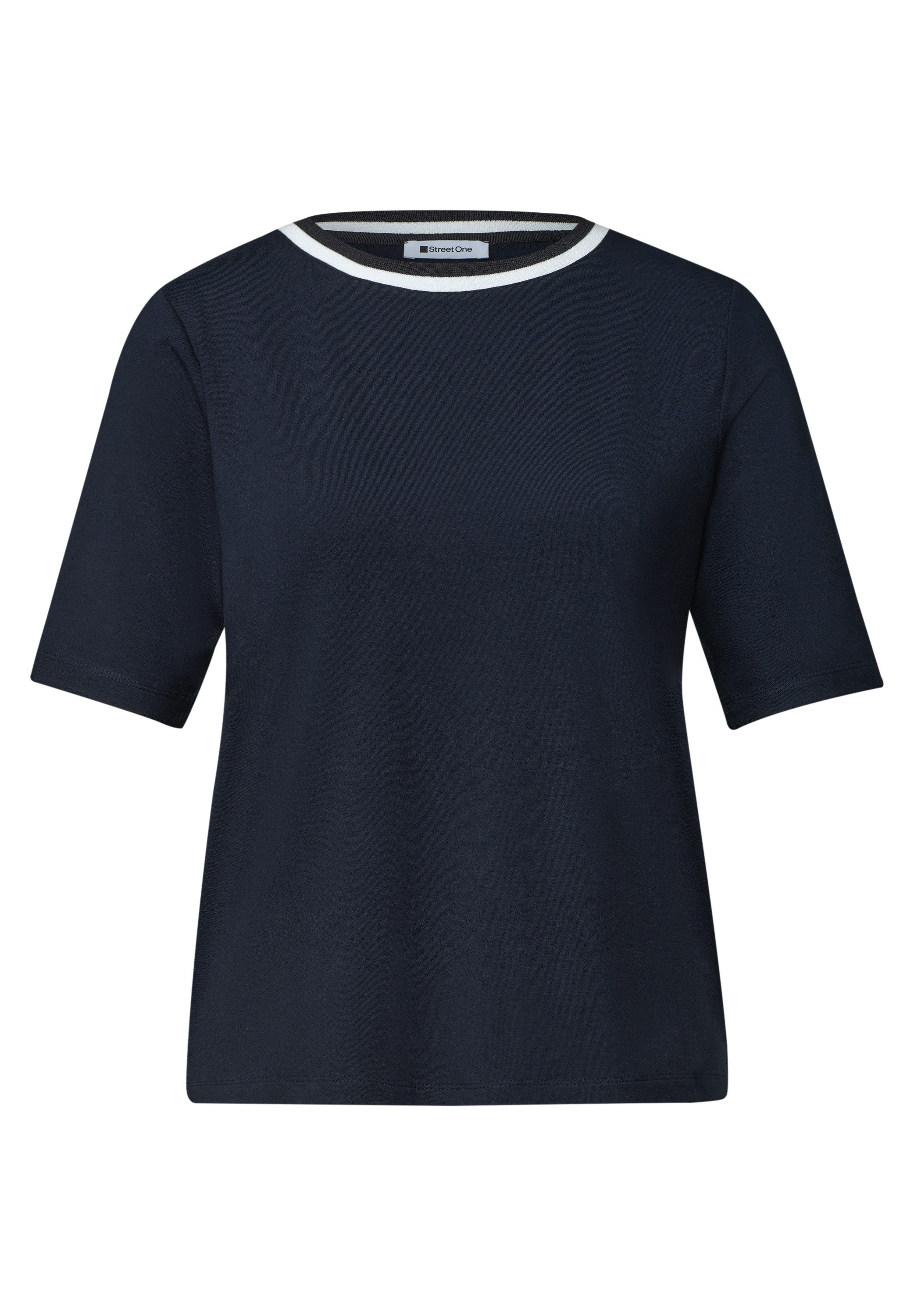 STREET ONE T-Shirt mit Kontrastdetail – Bild 4 von 5