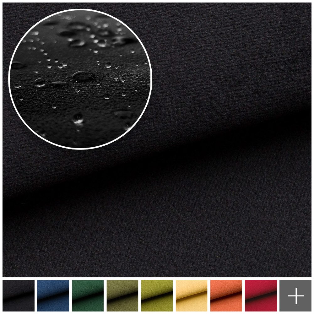 novely® Stoff TRITON - Wasserabweisender Microfaser Velours-Möbelstoff Wildleder-Opt, Wasserfest, Schmutzabweisend, Meterware, 1lfm – Bild 3 von 5