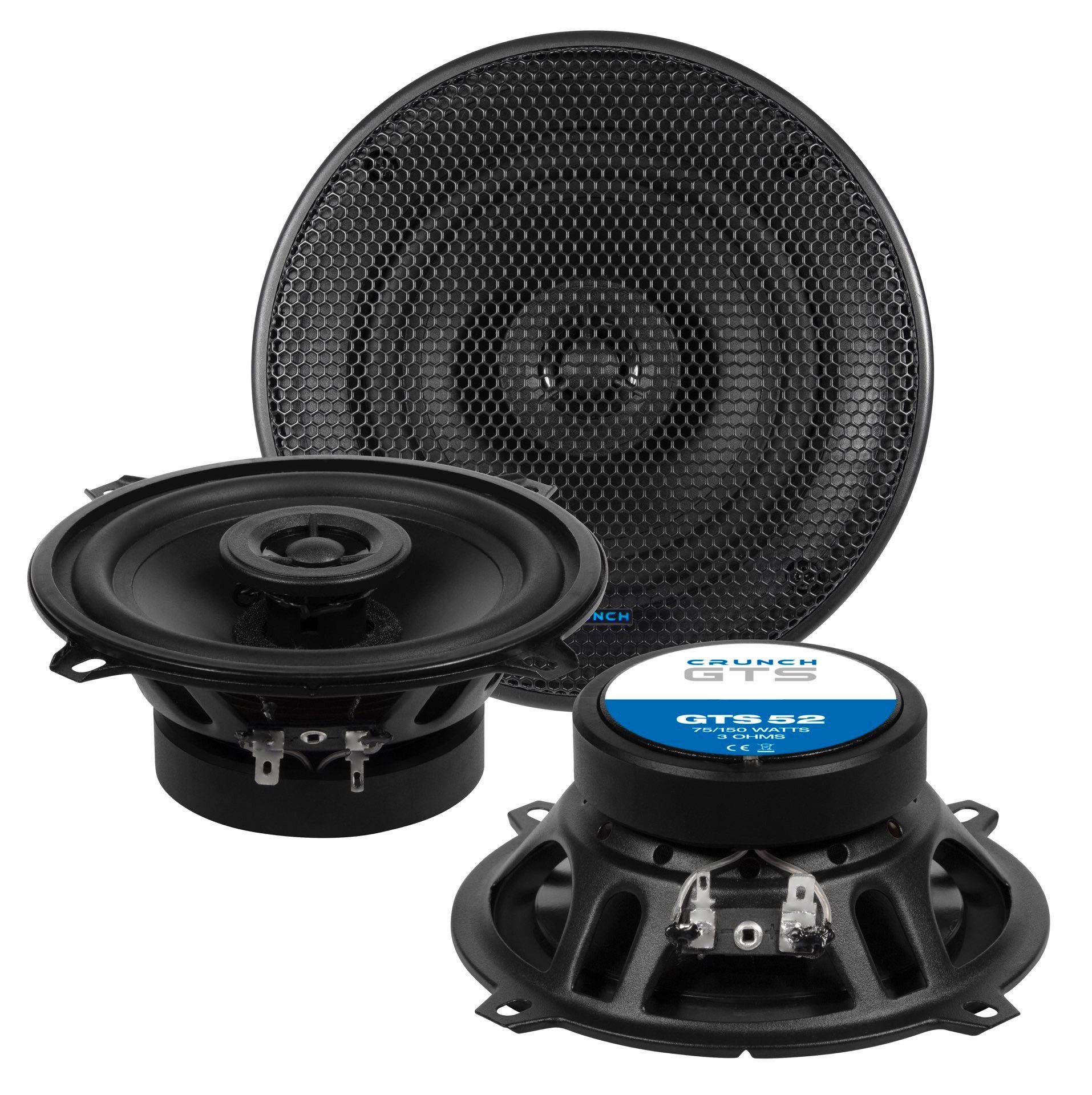 Crunch GTS52 13cm 2-Wege Koax Lautsprecher GTS 52 Auto-Lautsprecher (75 W)