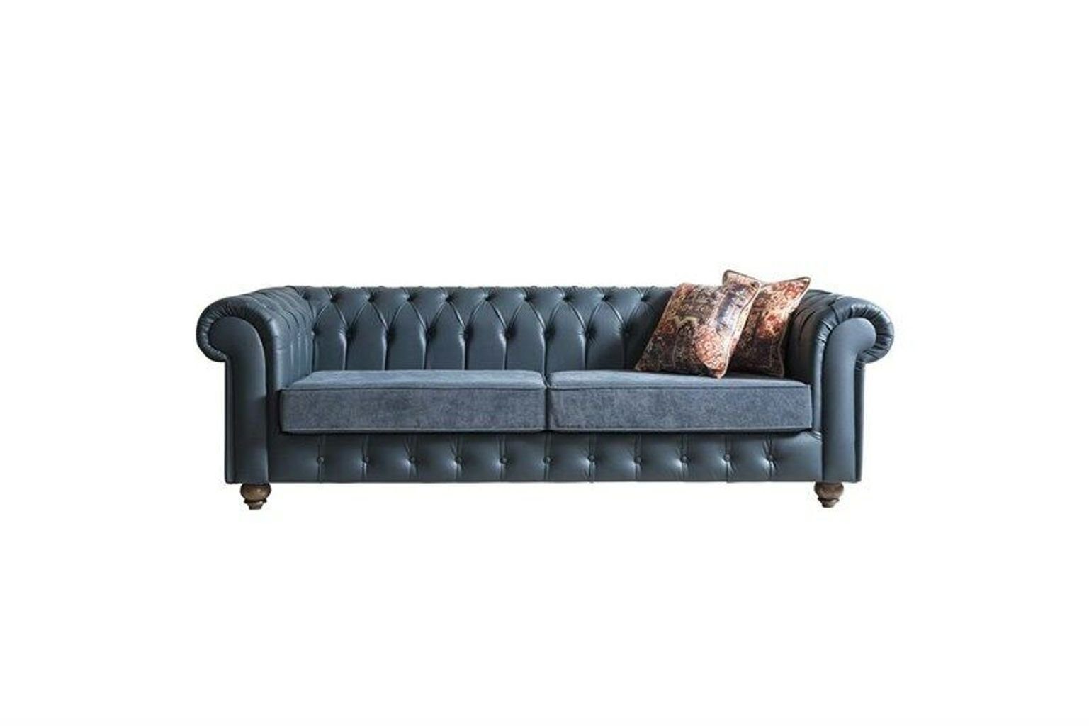 JVmoebel Chesterfield-Sofa, Chesterfield Luxus Polster Couch Design Sitz Sofa