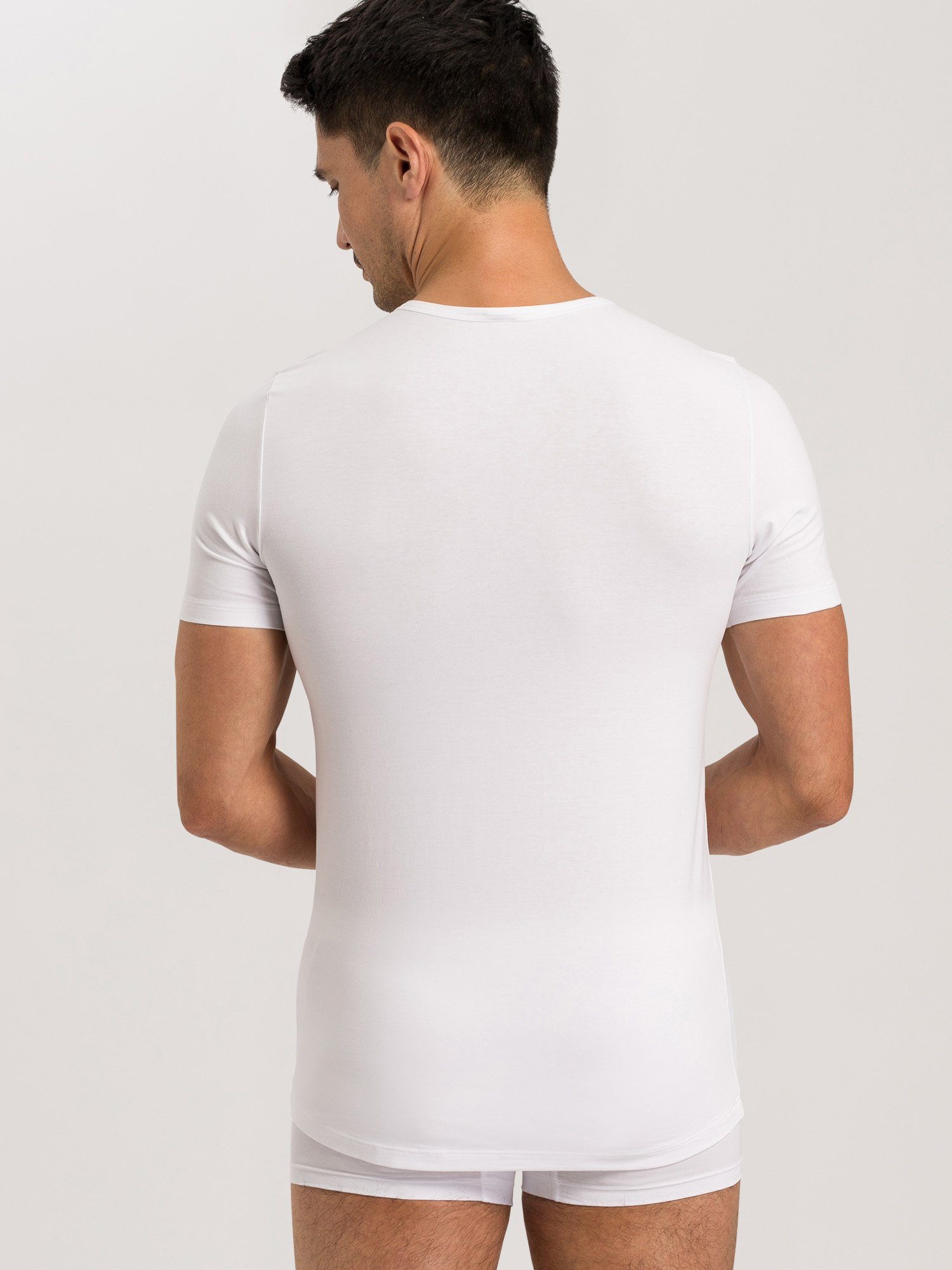 (2-tlg) white Cotton Hanro T-Shirt Essentials