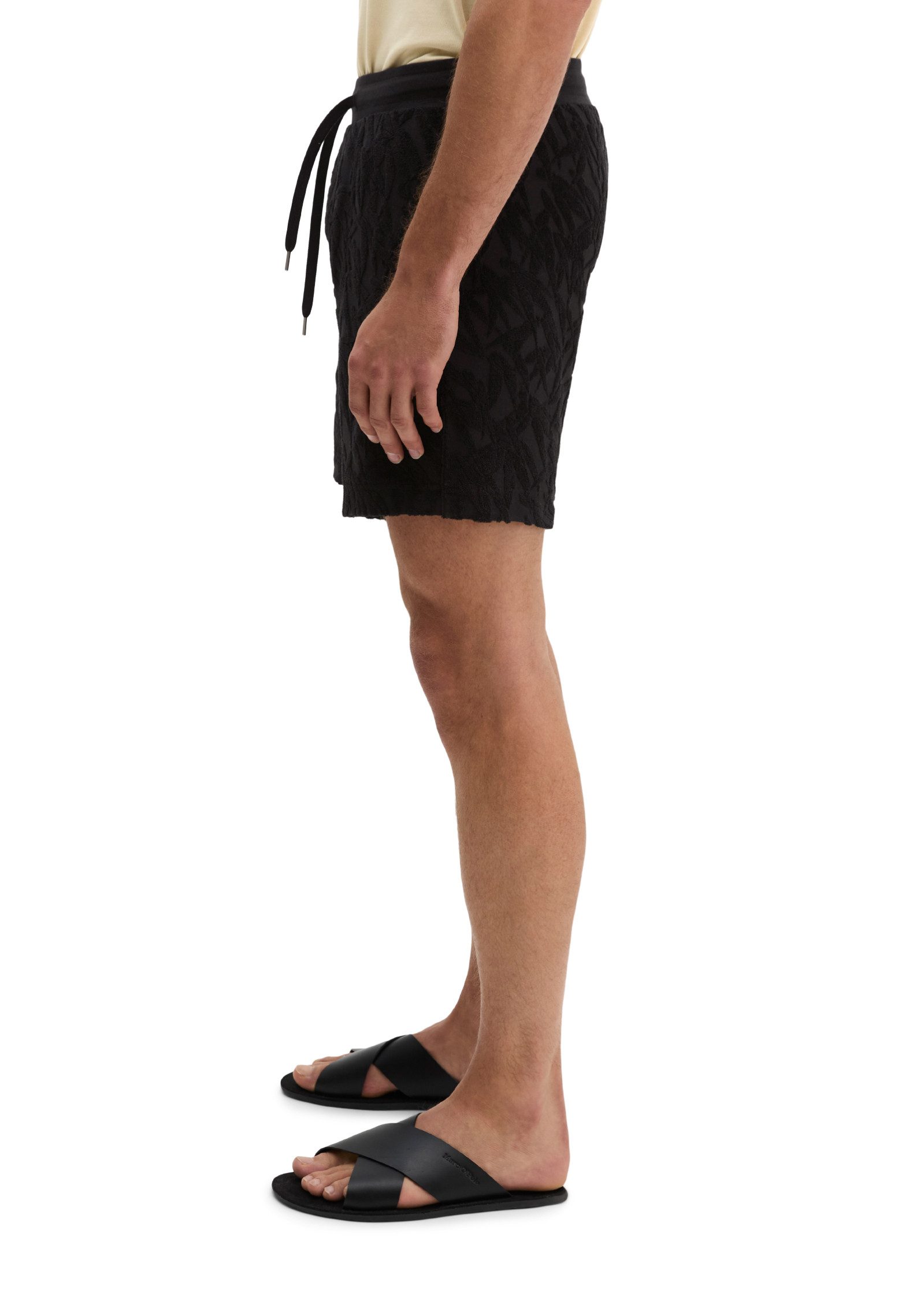 Marc O'Polo Shorts mit weichem Frottee-Blattmuster – Bild 2 von 5