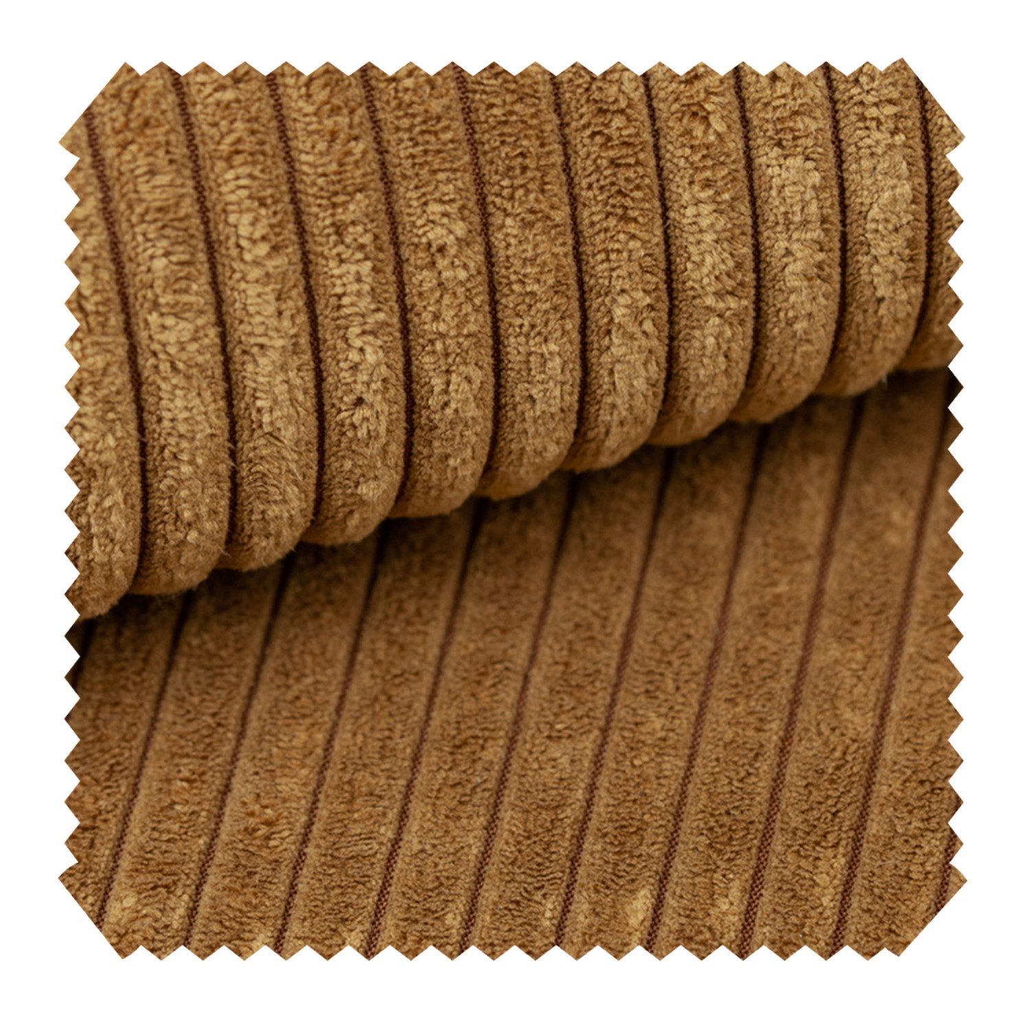 novely® Stoff PORTO - Polsterstoff in Breitcord-Optik - Ultraweicher Möbelstoff, Samtige Haptik, Reißfest, Fusselfrei, Robust, Meterware, 1lfm