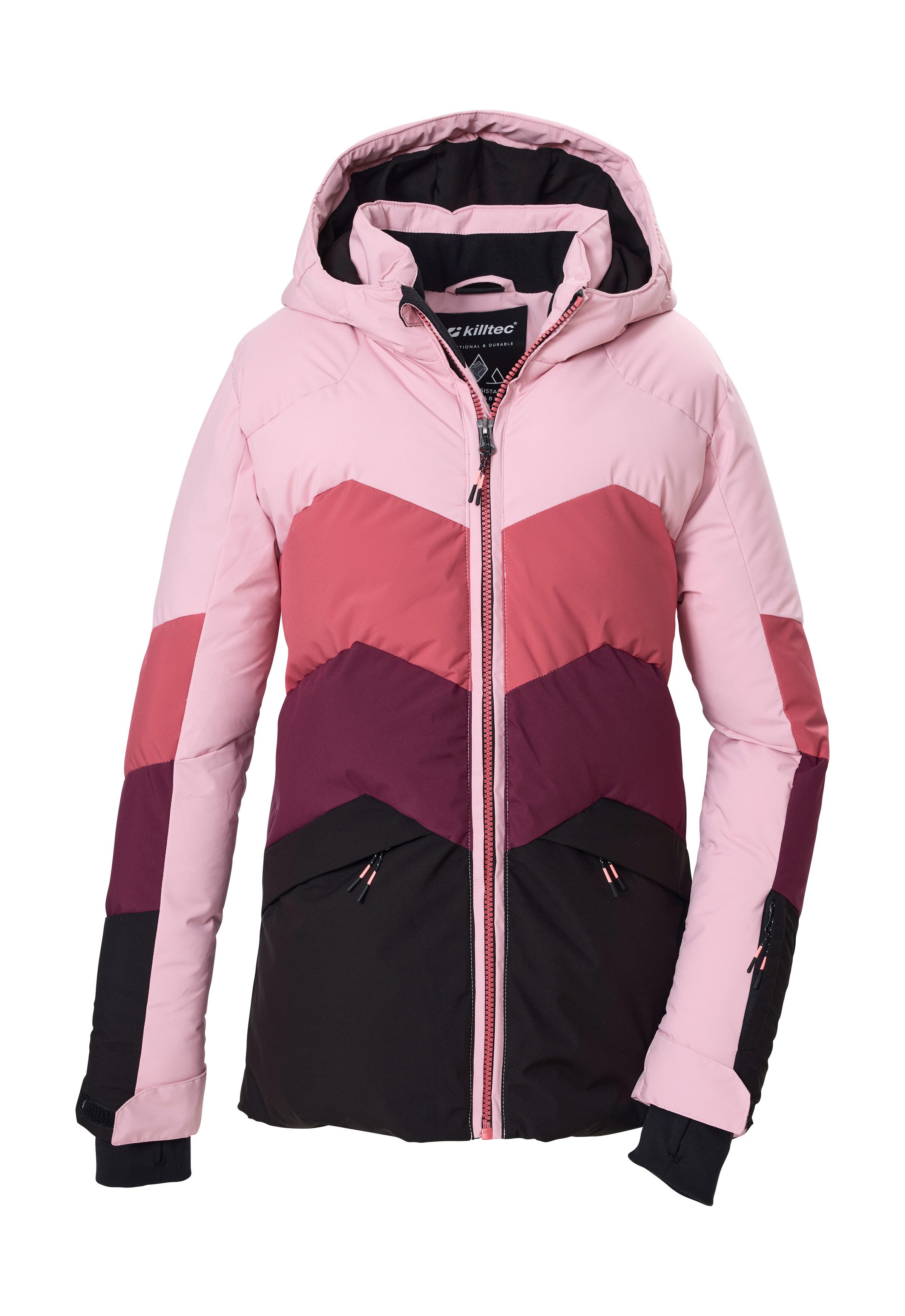 Killtec Skijacke KSW 195 GRLS SKI JCKT Winddichte, wasserabweisende Kinder-Ski-Steppjacke mit Schneefang