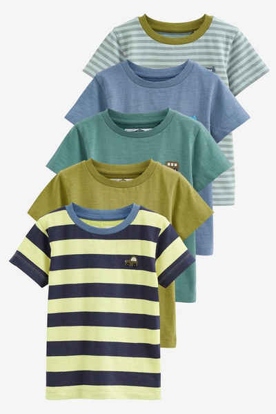 Next T-Shirt Kurzärmelige T-Shirts, 5er-Pack (5-tlg)