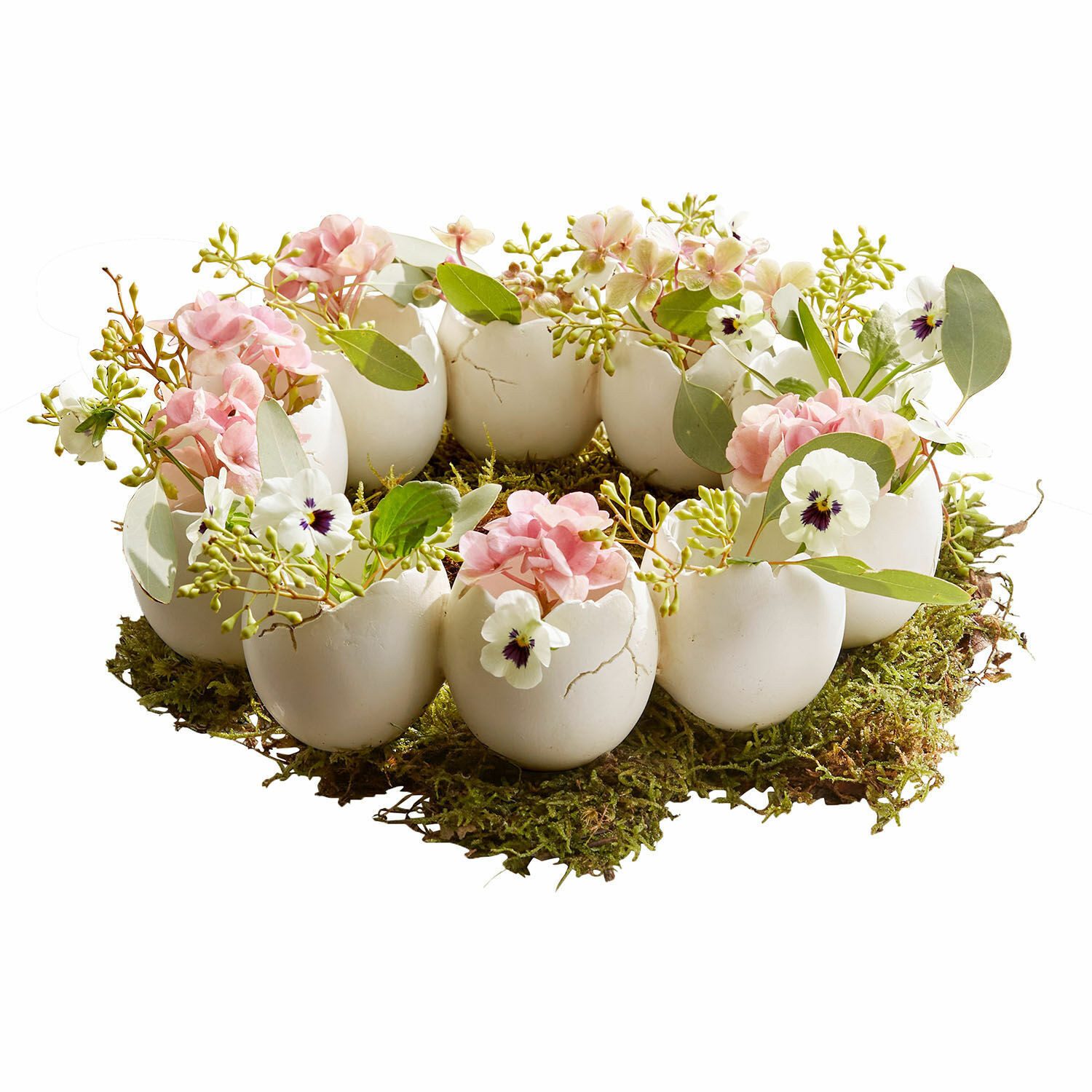 Mirabeau Osterei Vasen-Kranz Civiti weiß