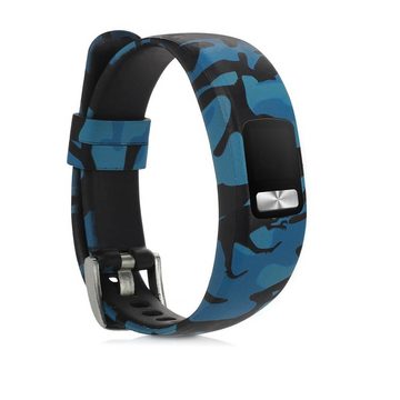 kwmobile Uhrenarmband Armband für Garmin Vivofit 4, 2x Fitnesstracker Sportarmband aus TPU und Silikon