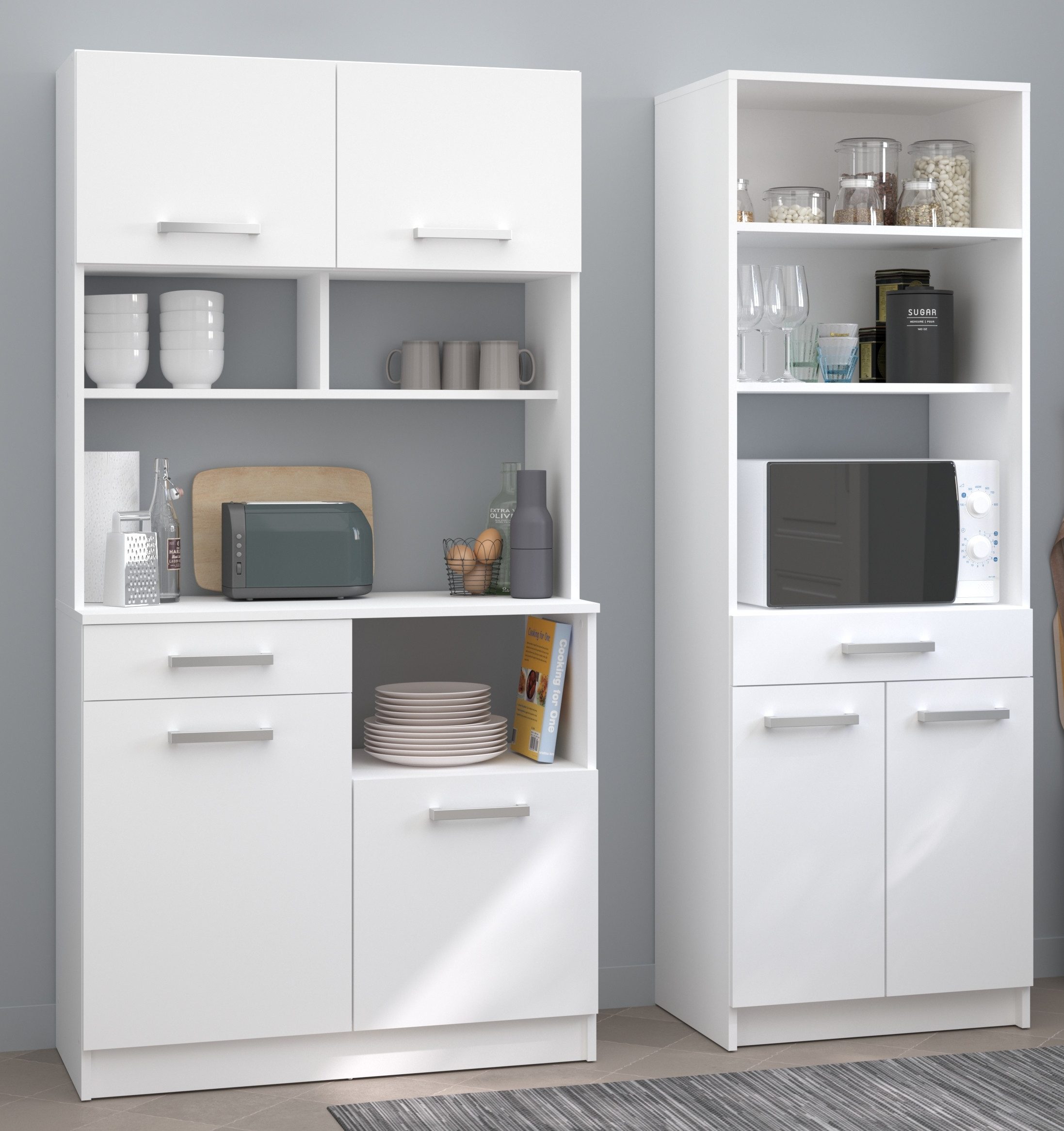 Parisot Schrank-Set Uno 3, (2-St., Buffet und Beistellschrank), Stauraum, vielseitg nutzbar, pflegeleicht, zeitlos