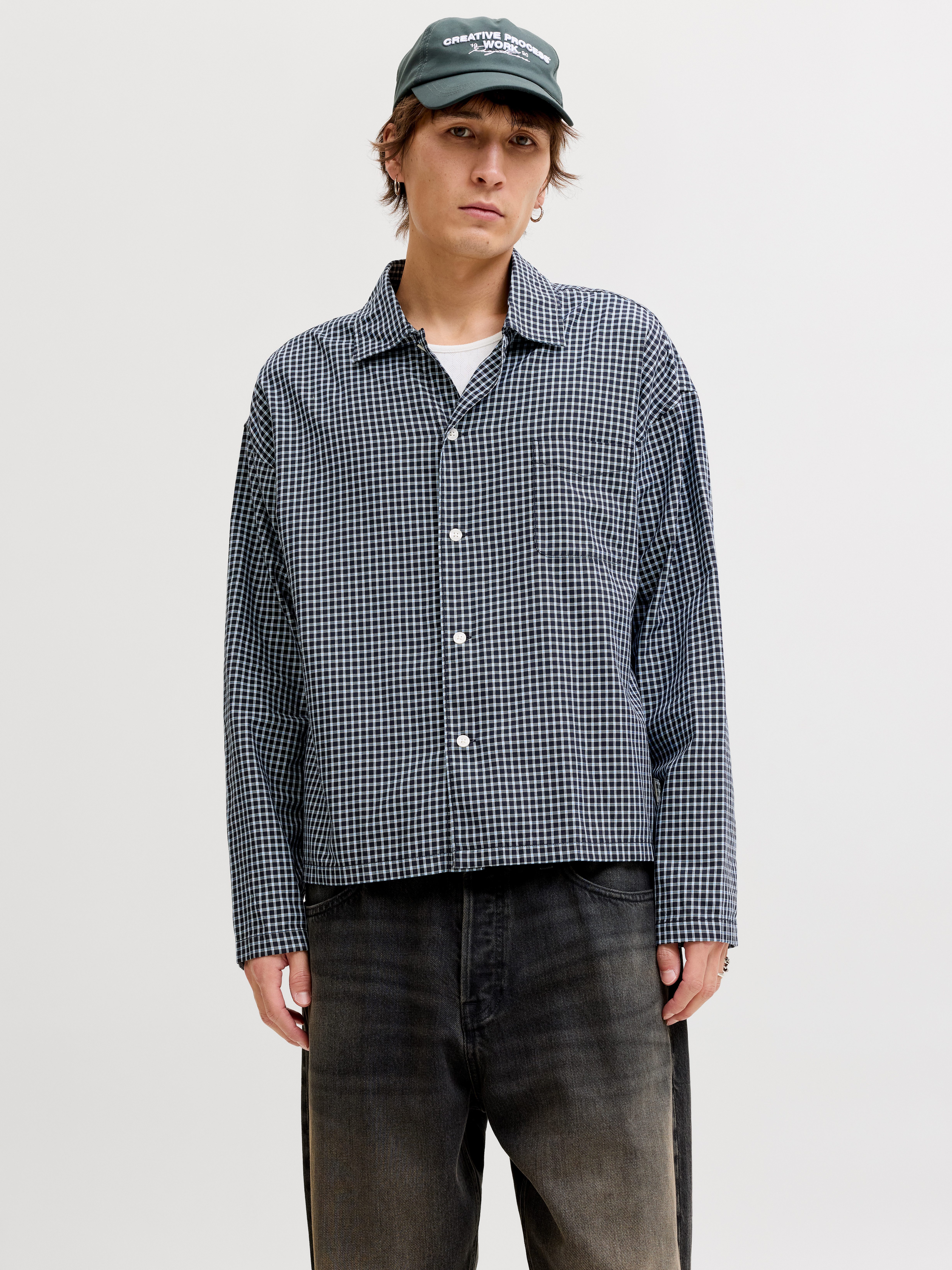 Jack & Jones Langarmhemd JORAUSTIN CLEAN CHECK SHIRT LS SN