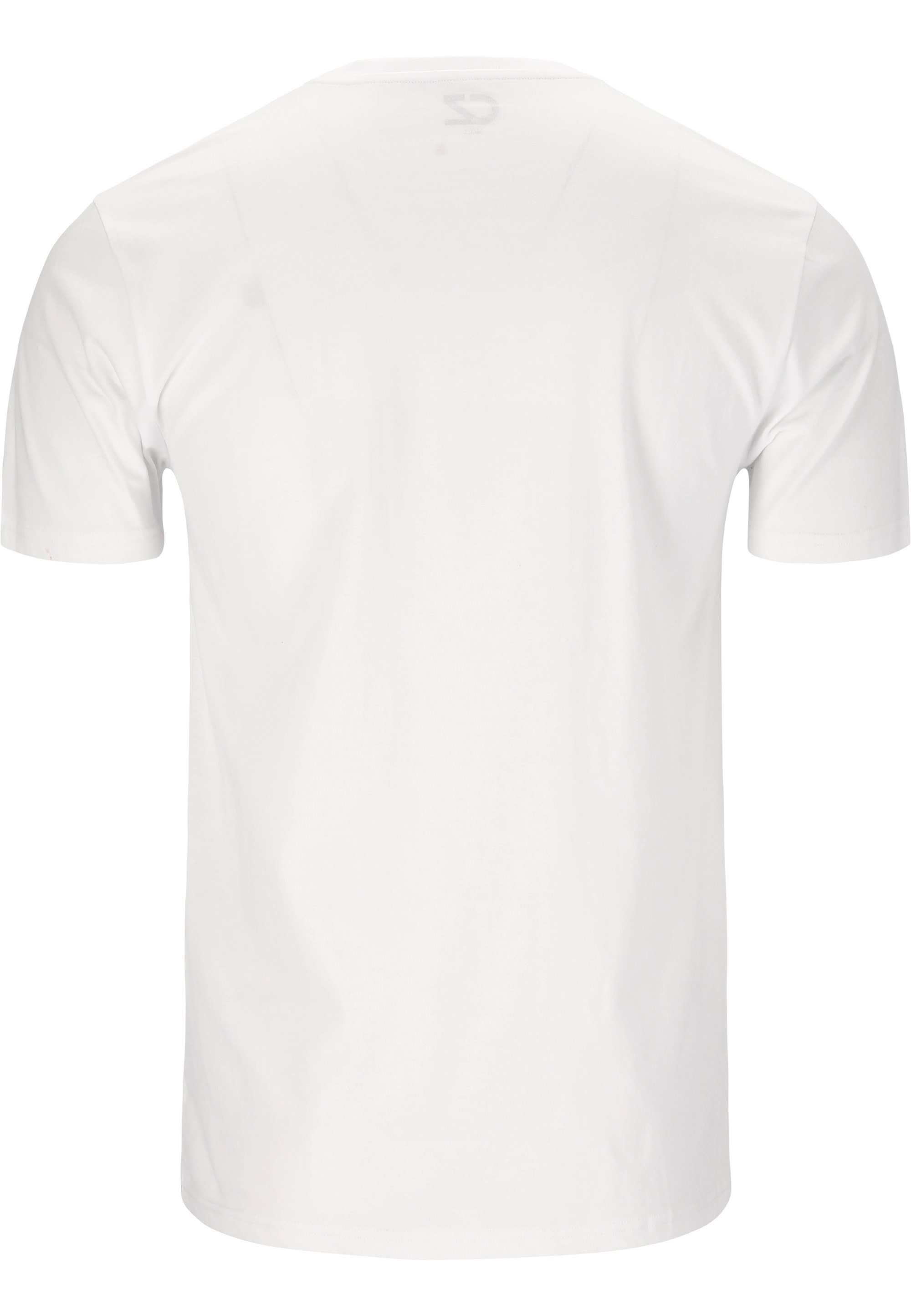 coolem T-Shirt mit weiß Edmund Print CRUZ