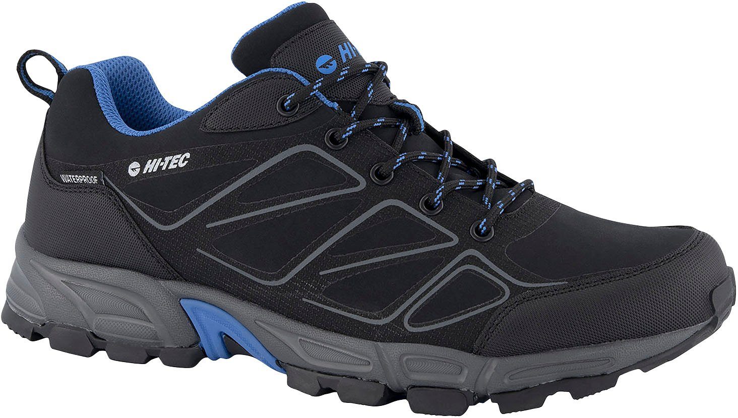 Hi-Tec RIPPER LOW WATERPROOF schwarz-grau-blau wasserdicht Wanderschuh