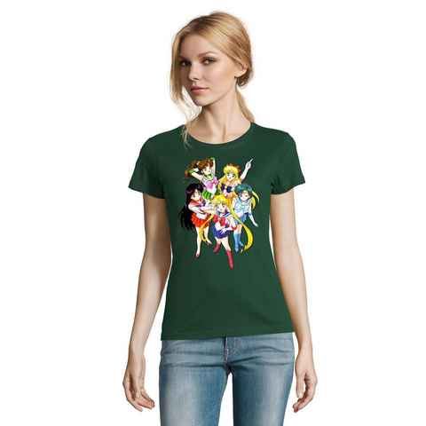 Blondie & Brownie T-Shirt Damen Fun Comic Sailor Moon and Friends Anime Manga