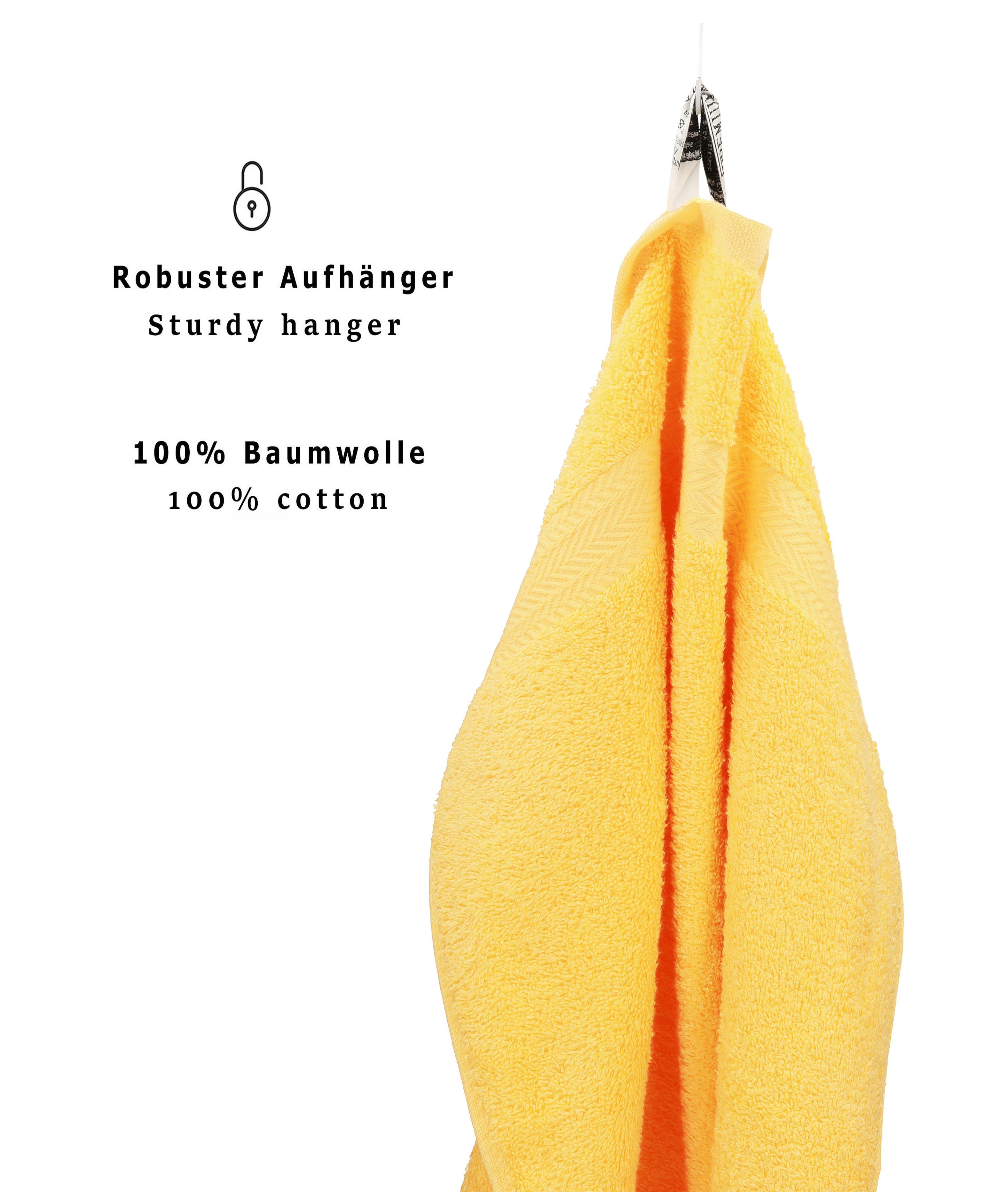 Betz Gästehandtücher 20 er Gästetuch-Set Premium 30x50 cm Farbe gelb, 100% Baumwolle
