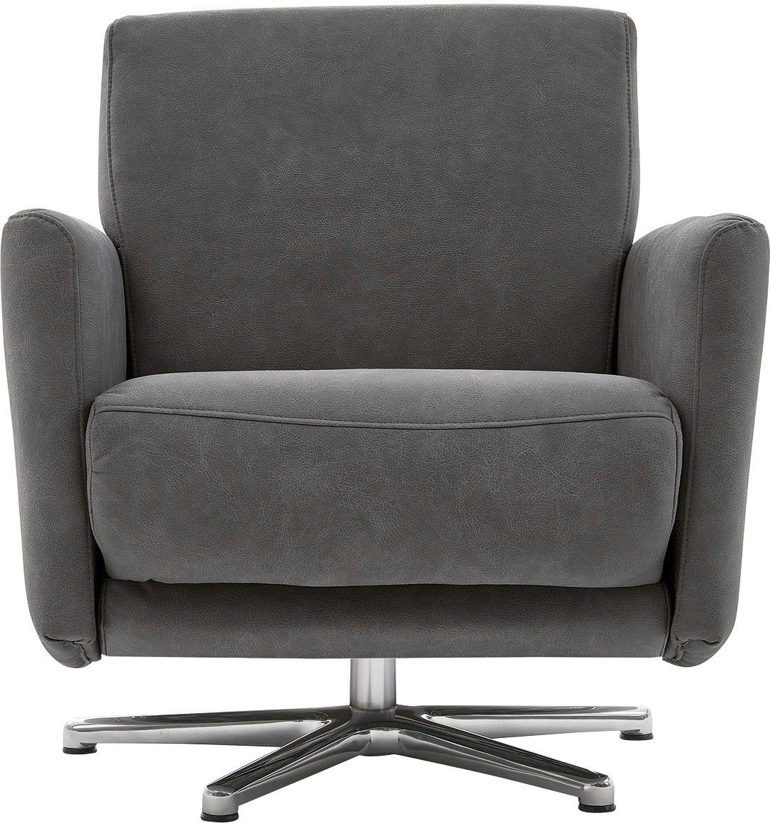CALIZZA INTERIORS Drehsessel Lari, wahlweise mit einsteckbarer Kopfstütze