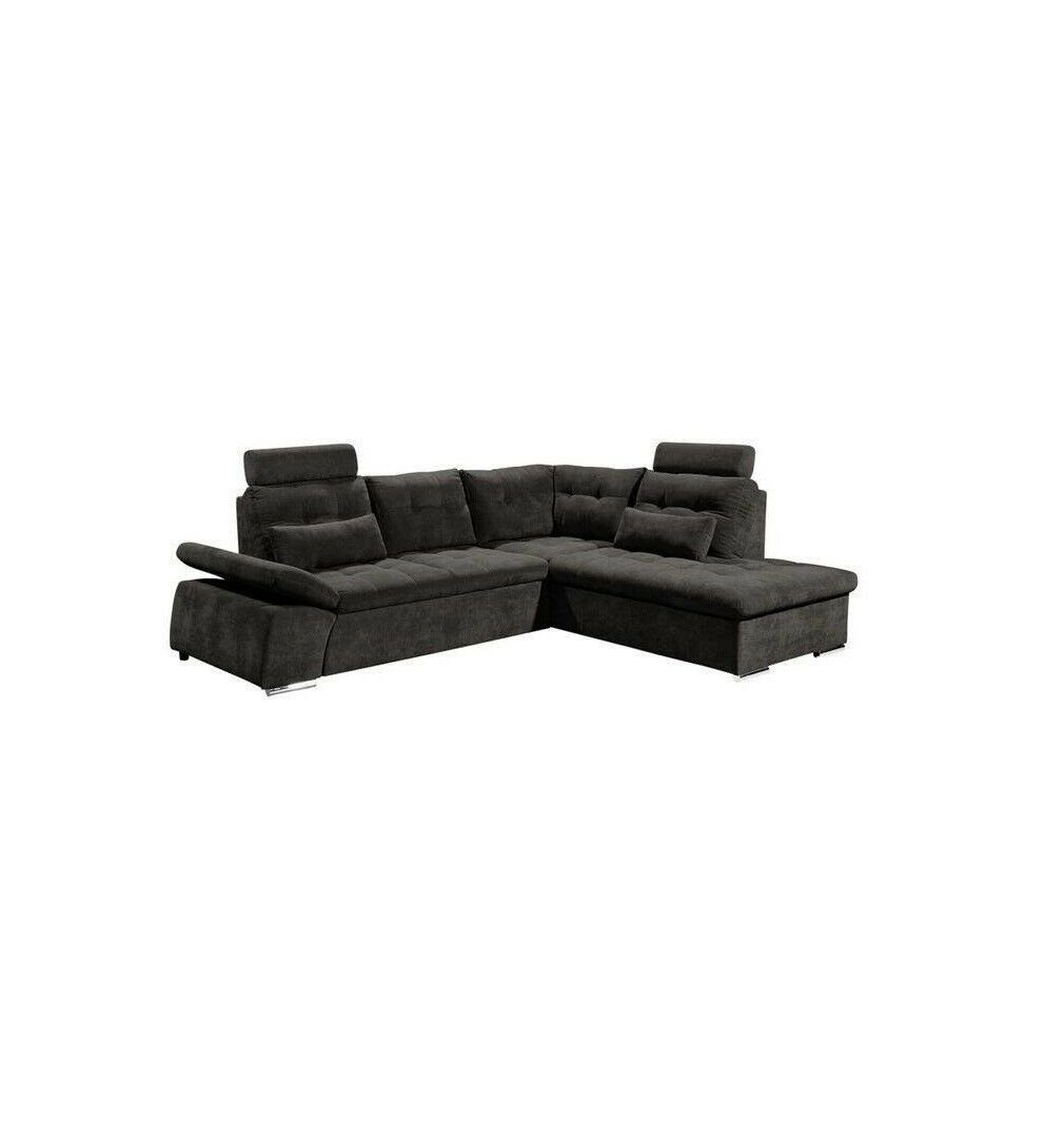 Sofa Modern in Ecksofa L-Form Design Bettfunktion, Made Sofa JVmoebel Polster Europe Textil Couch