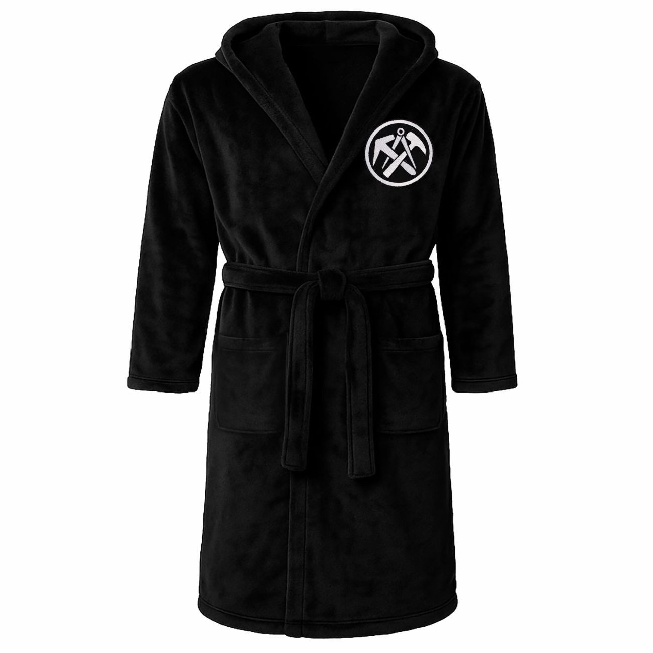 deinshirt Bademantel Dachdecker, lange Länge, 100% Polyester, Kapuze, Binde günstig online kaufen