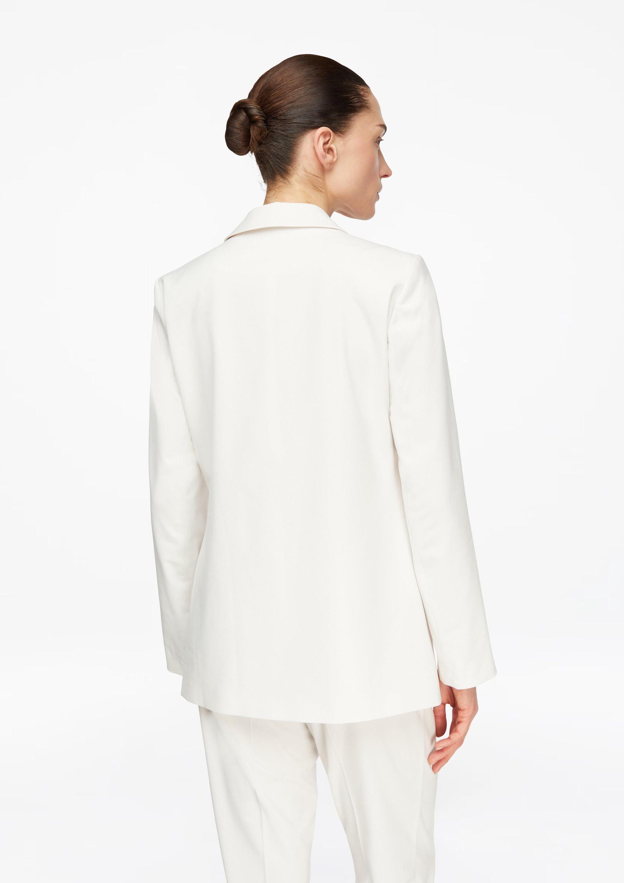 comma Jackenblazer Indoor-Blazer Antaillierter Blazer aus Viskose-Stretch