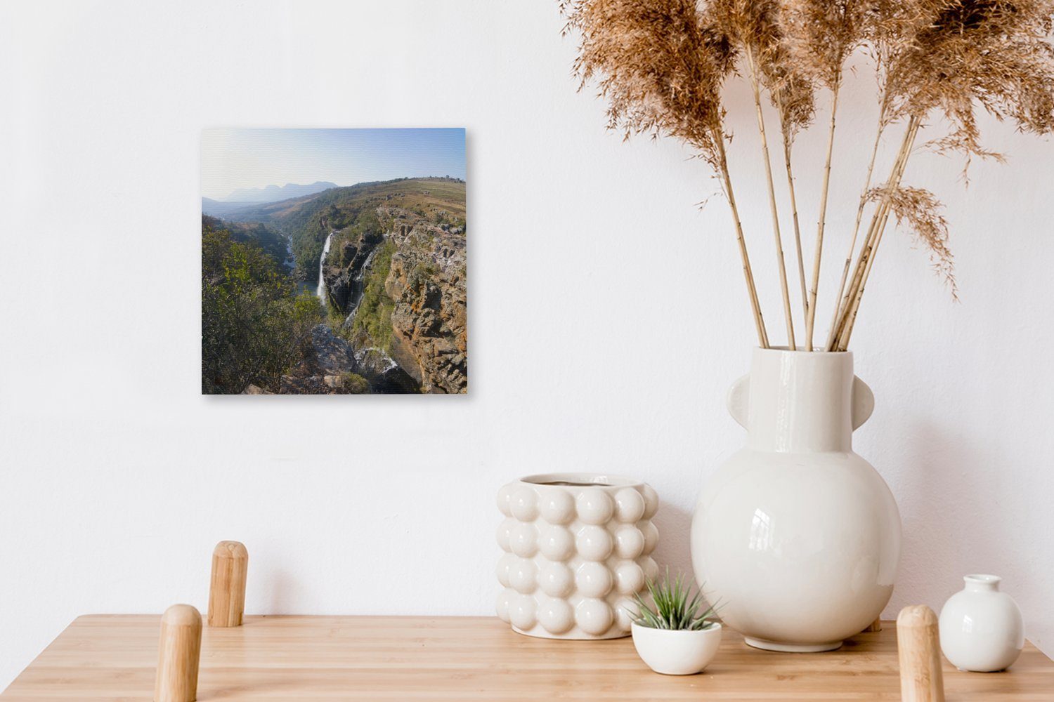 Wasserfall in Blyde OneMillionCanvasses® River am Südafrika, für Leinwand St), Bilder (1 afrikanischen Leinwandbild Wohnzimmer Schlafzimmer