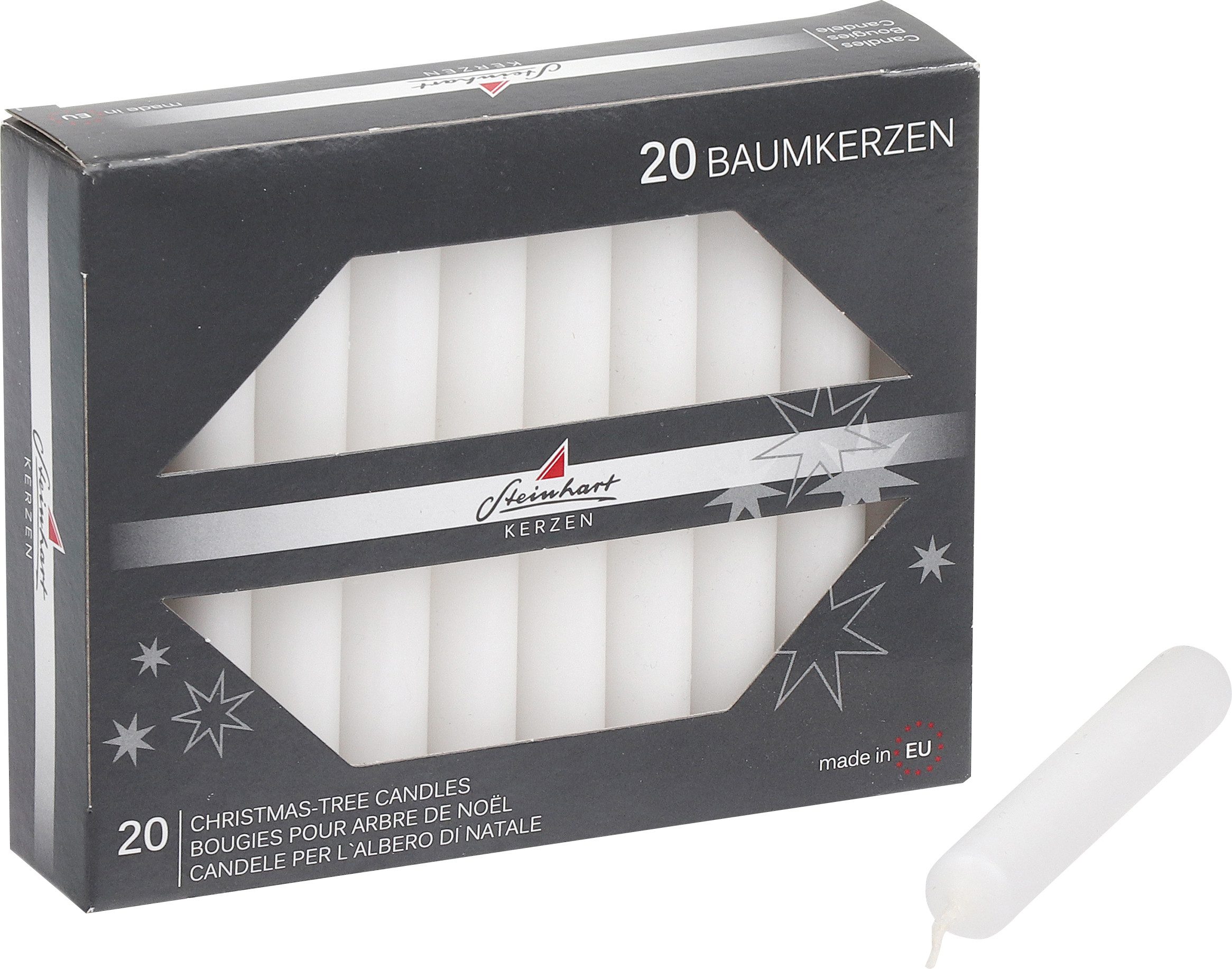 Adventskerze Baumkerzen durchgefärbt, 20er-Pack