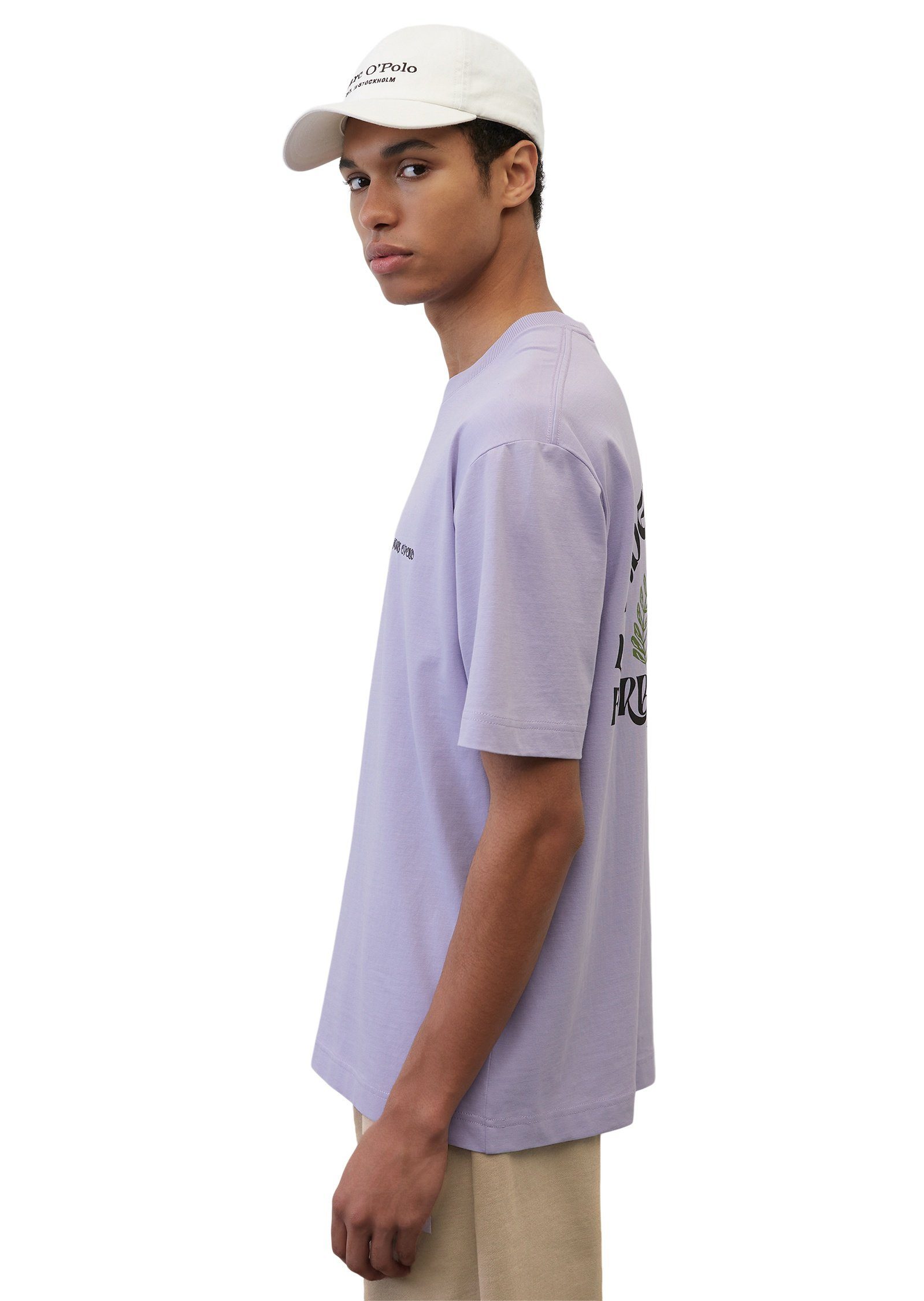 Marc O'Polo T-Shirt mit Rücken-Print lila