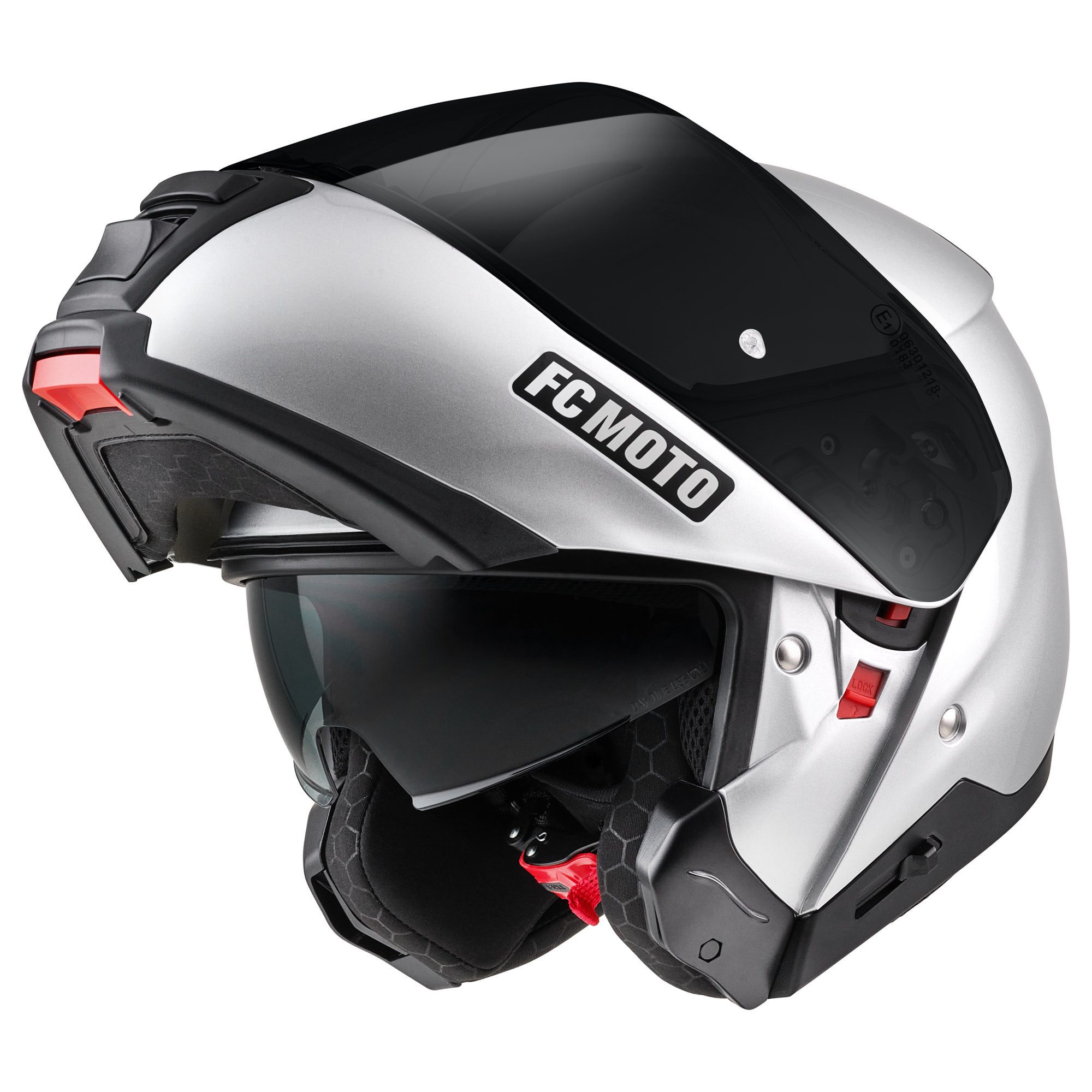 FC-Moto Motorradhelm G-376 Klapphelm, Herausnehmbares Innenfutter,integriertes Sonnenvisier