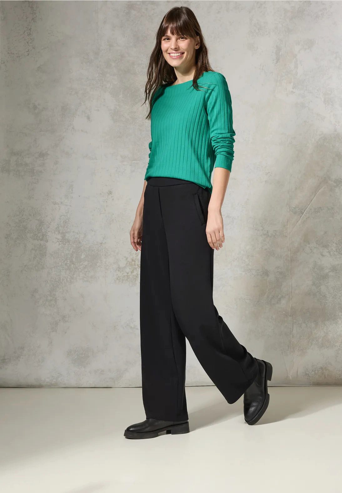 CECIL Langarmshirt Shirt mit Rippstruktur (1-tlg) günstig online kaufen