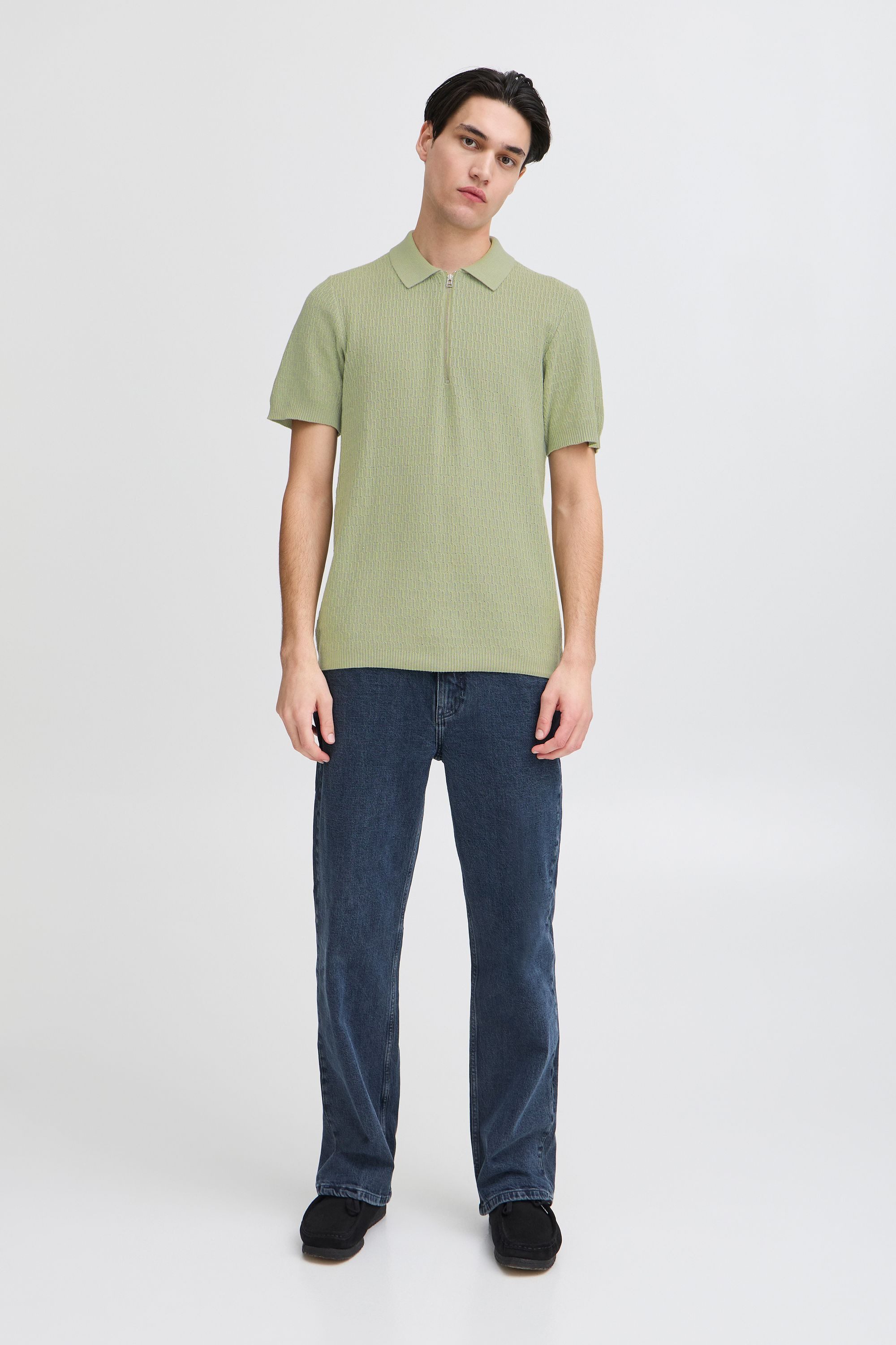 Casual Friday Poloshirt CFJoe Schickes Polohemd mit Reißverschluss