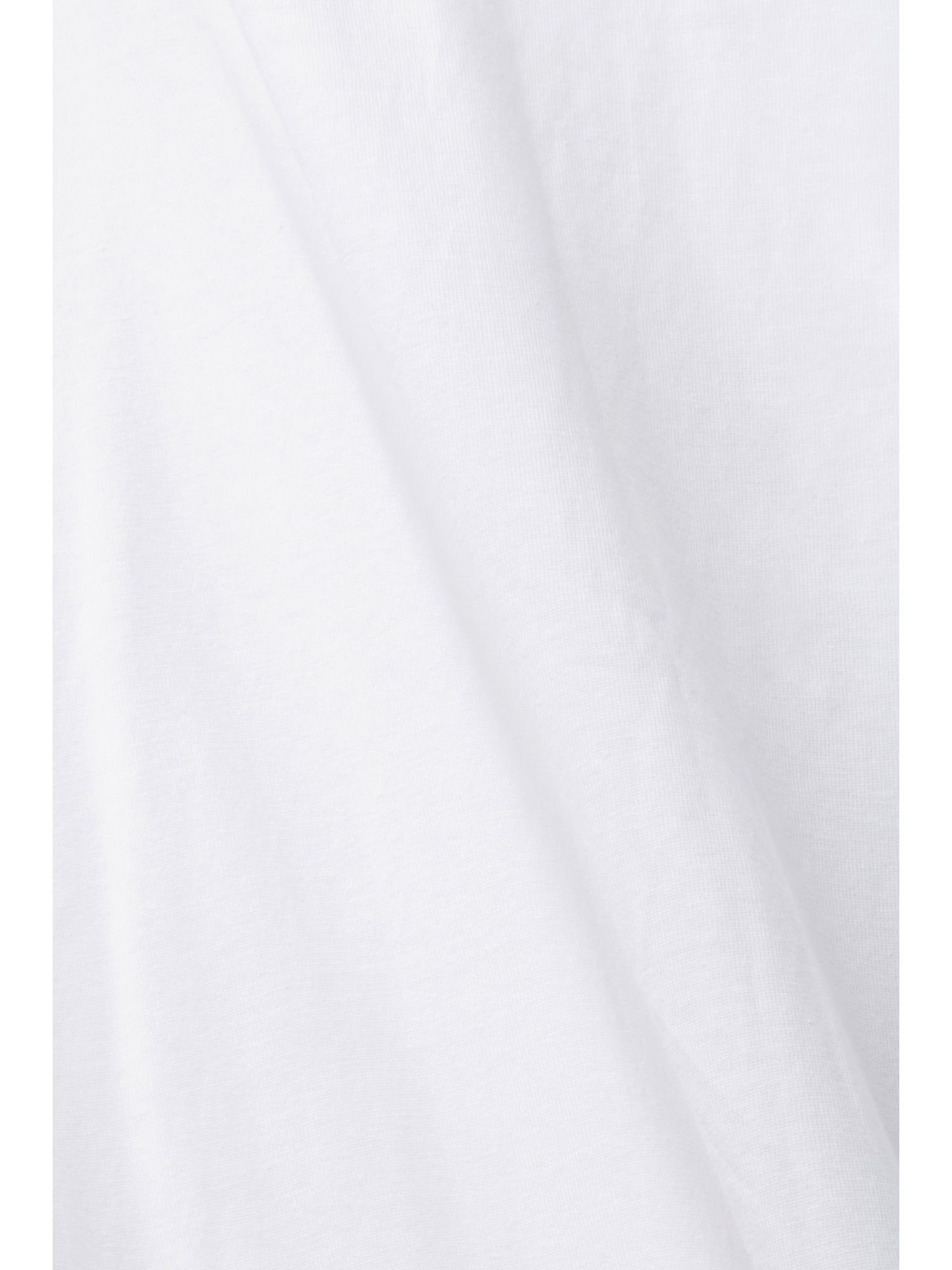 edc by Esprit Frontprint WHITE (1-tlg) T-Shirt mit Baumwoll-T-Shirt
